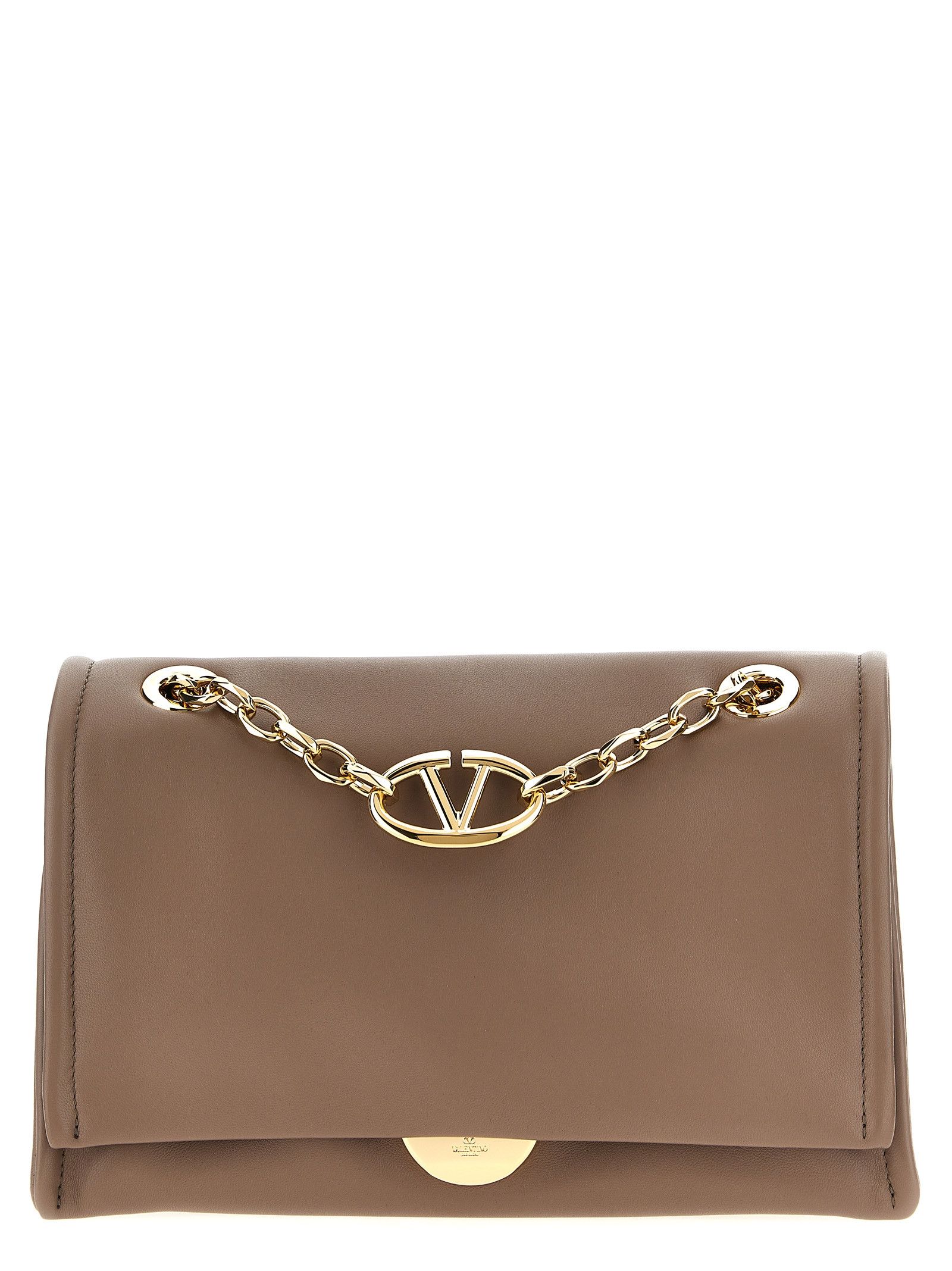 Valentino Garavani 'vlogo Chain' Shoulder Bag in Brown, Women's