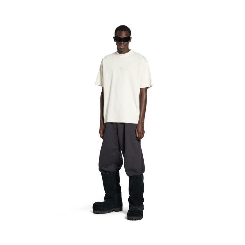 Balenciaga o1mt1gz1225 BB Classic Balenciaga T-Shirt Medium Fit Cream Size US S / EU 44-46 / 1 - 1 Thumbnail