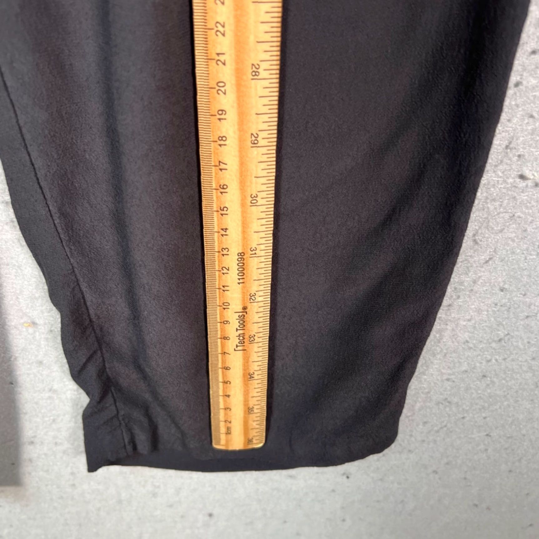 Allsaints AllSaints Mens Pants Talia Trousers Black Chino Relaxed Fit 31in Inseam L Size US 33 - 7 Thumbnail