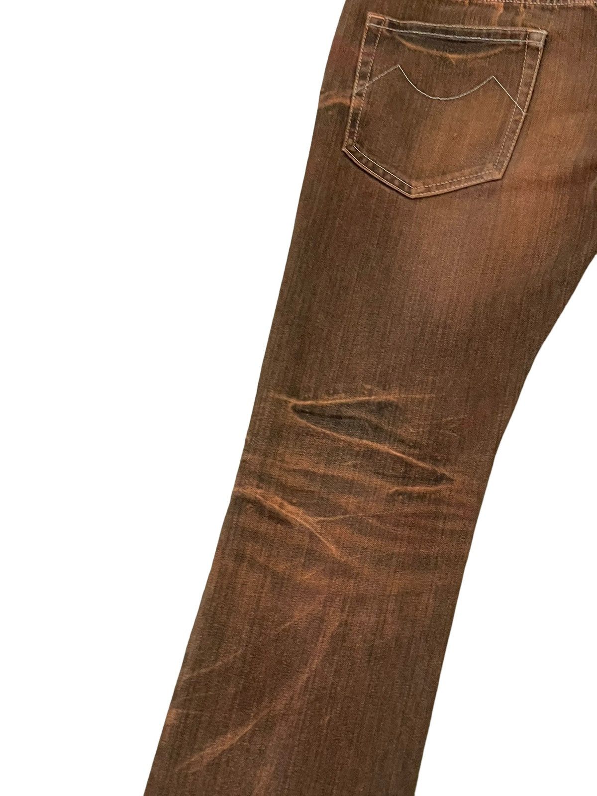 Japanese Brand Flare Jeans Tornado Mart Faded Distress Slim Mud Wash 8🟦7 Size US 30 / EU 46 - 16 Thumbnail