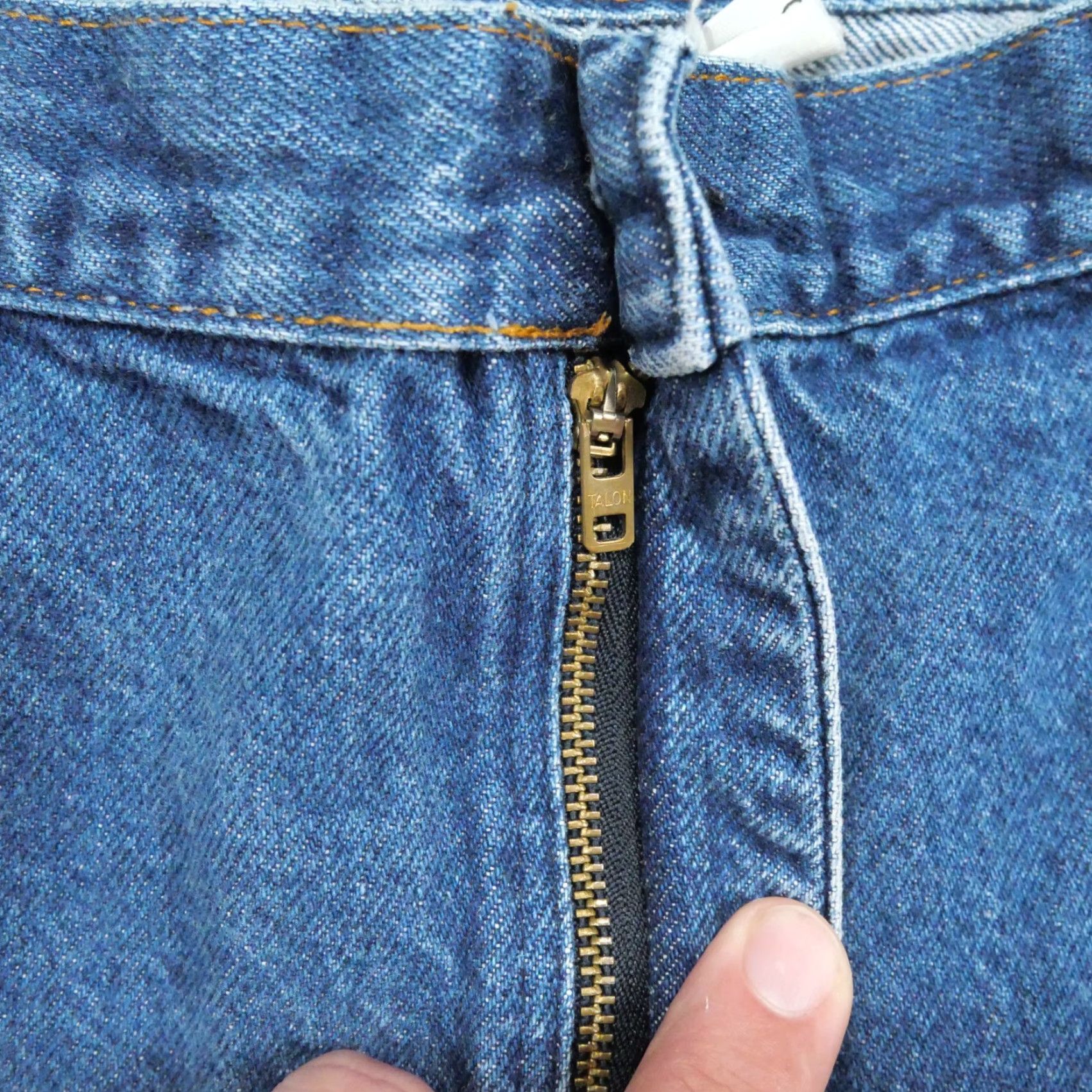 Dickies VINTAGE Dickies Jeans Mens 38x29 Blue Denim Pants 80s Jeans Mens 38 29 Blue Denim 80s Relaxed Straight Vintage Mens Blue Jeans - Branders 80s Size US 38 / EU 54 - 5 Thumbnail