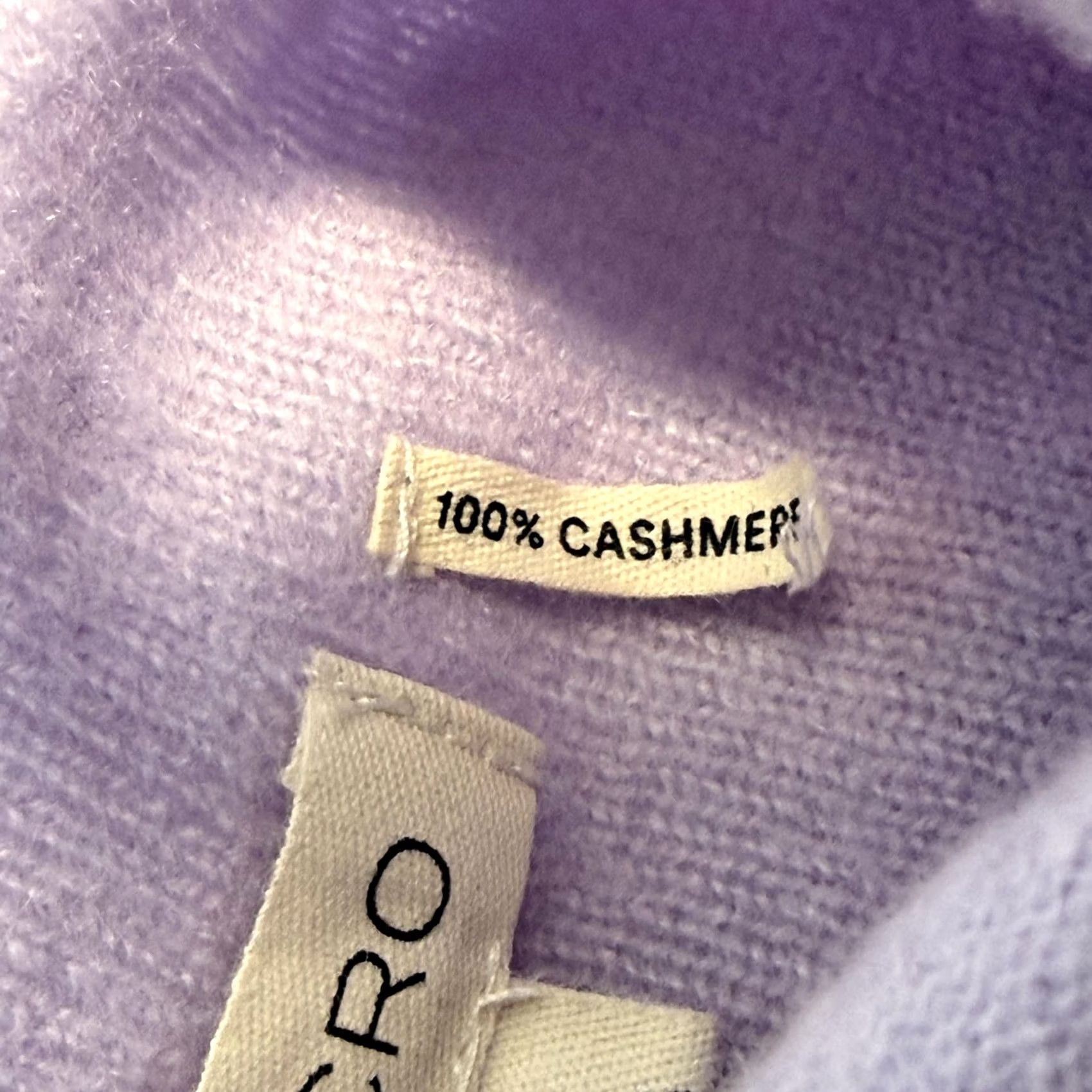 Vintage Pilcro XS Purple Mock Neck Cropped Pullover Sweater Womens Cashmere Long Sleeve Size XS / US 0-2 / IT 36-38 - 6 Thumbnail