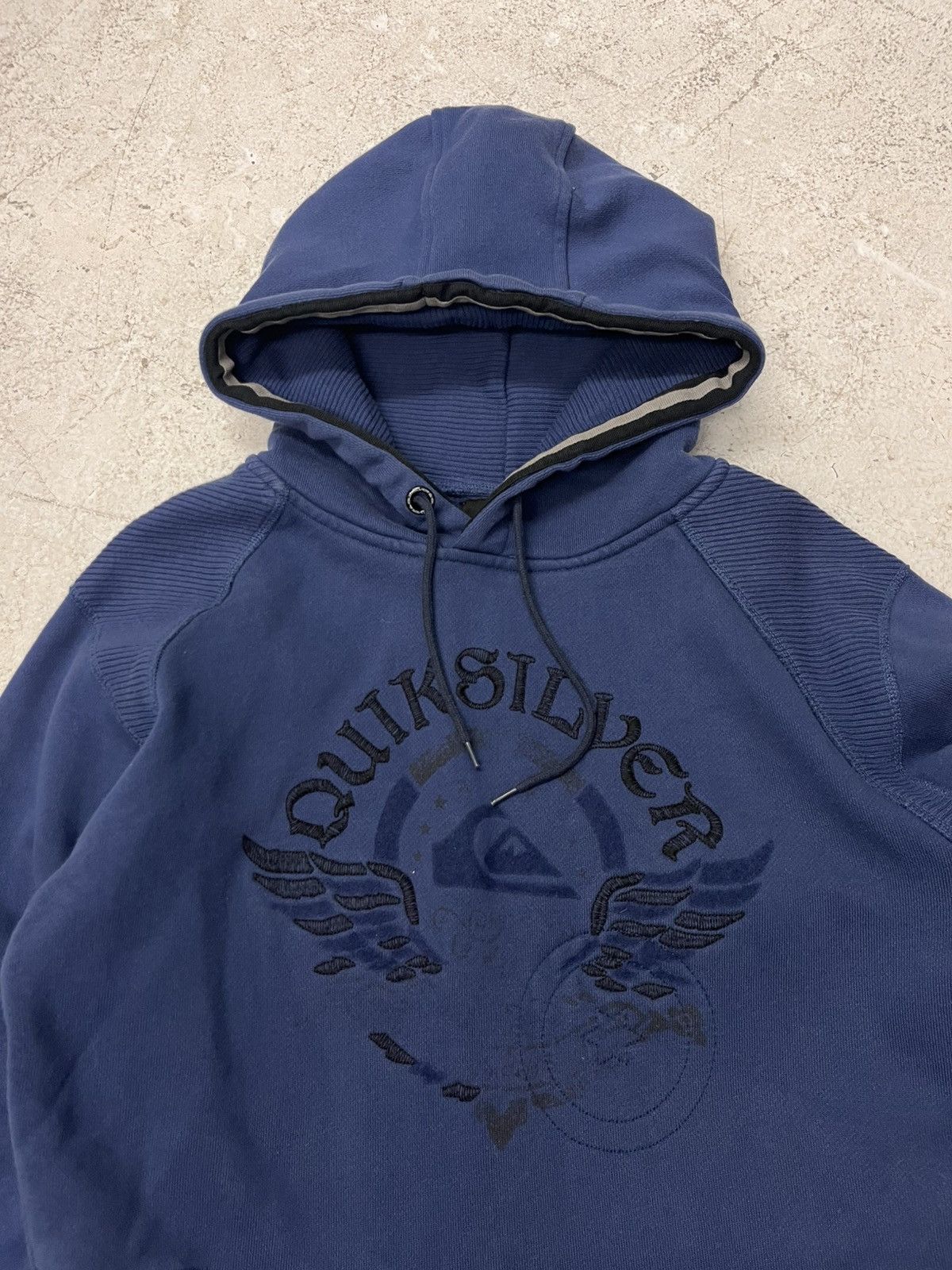 Quiksilver Vintage blue quiksilver hoodie Size US M / EU 48-50 / 2 - 1 Thumbnail