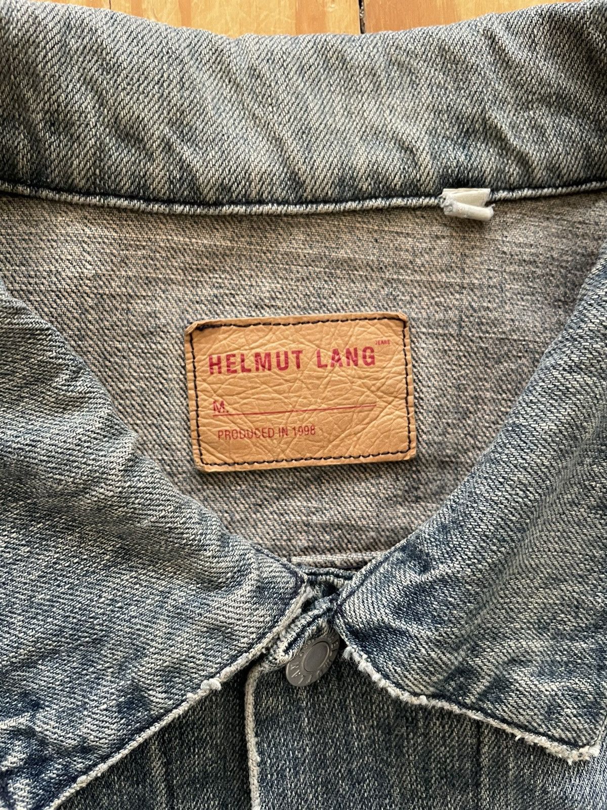 Helmut Lang Archive 1998 Helmut Lang Type II Sanded Denim Jacket Faded Size US L / EU 52-54 / 3 - 4 Thumbnail