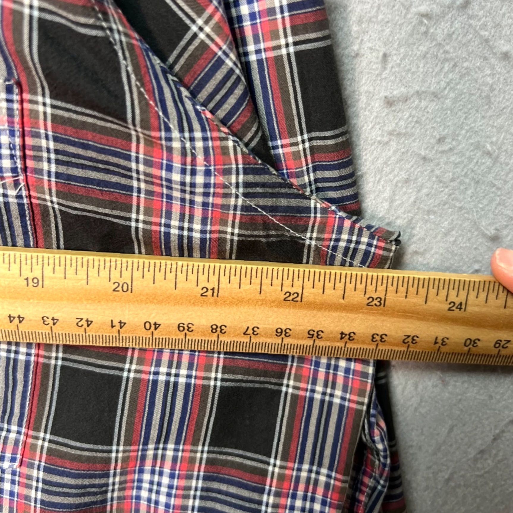 Steven Alan Steven Alan Shirt XL Mens Plaid Button-Down Cotton Made In USA Red & Black Multicolor Pocket Casual Button-Up Shirt Mens XL Size US XL / EU 56 / 4 - 6 Thumbnail