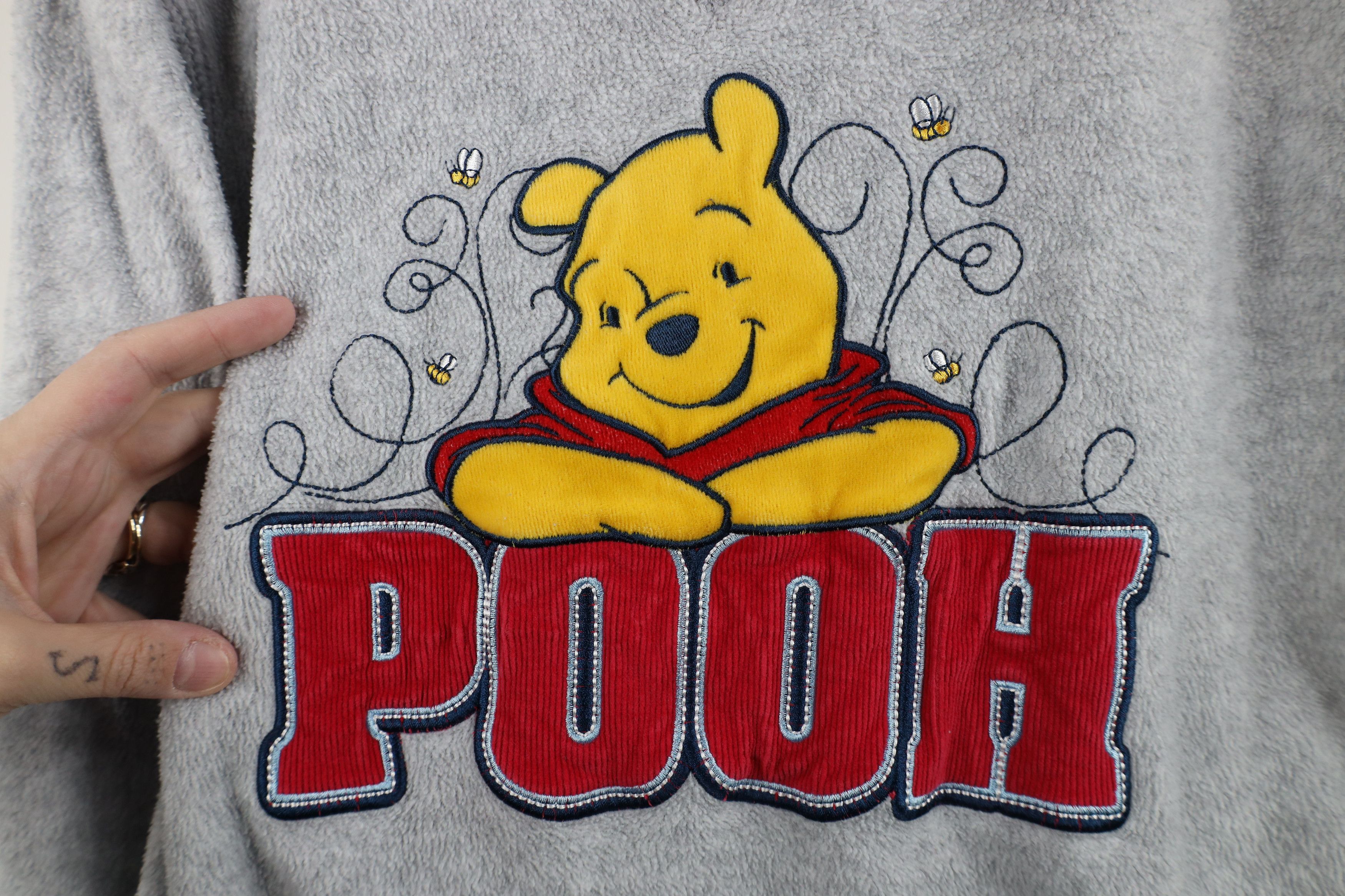 Disney Vintage 90s Y2K Disney Winnie the Pooh V-Neck Sweatshirt Size L / US 10 / IT 46 - 4 Thumbnail