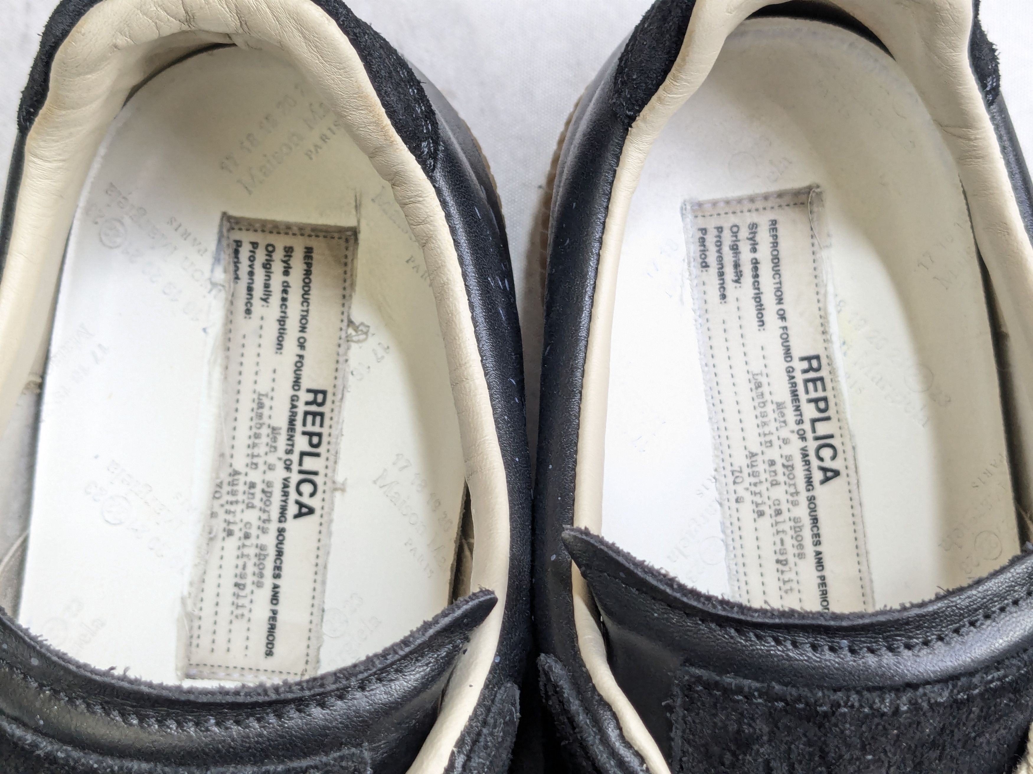 Maison Margiela Maison Margielas Replica GAT Black Gray 9 42 Low Tops Gum Size US 9 / EU 42 - 6 Thumbnail