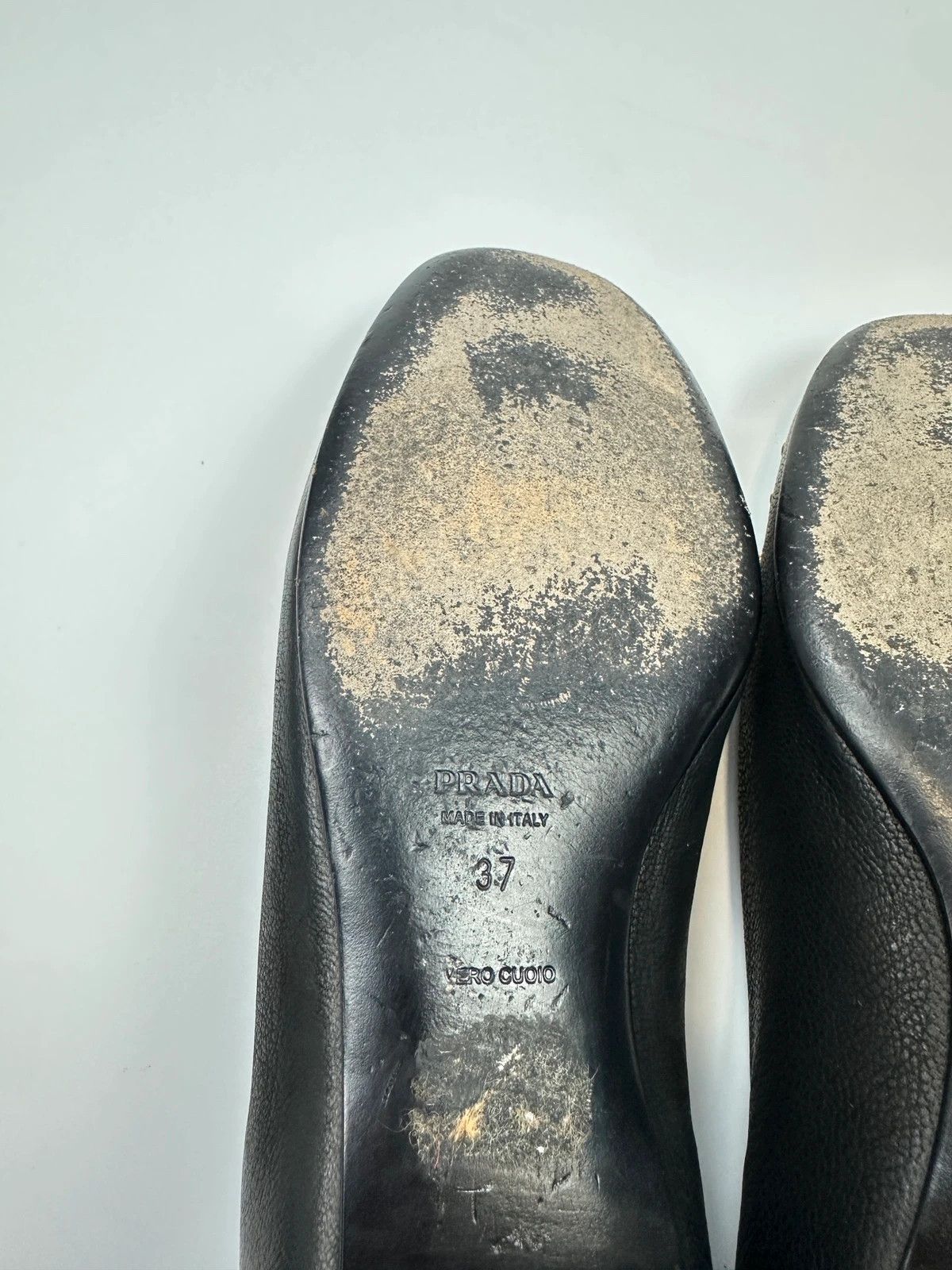 Prada Prada Milano Black Grained Leather With Gold Eyelet Loafer Size US 6 / IT 36 - 13 Thumbnail