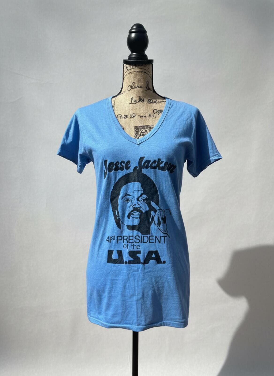 Fruit Of The Loom 1988 Jesse Jackson For President T-Shirt - Original Campaign Size US M / EU 48-50 / 2 - 1 Thumbnail