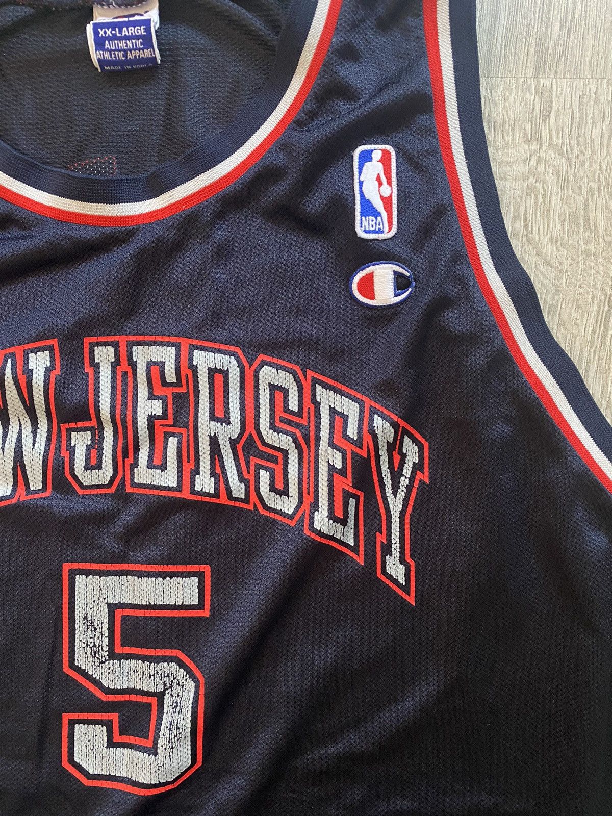 Champion × Raised by Champions × Vintage Champion New Jersey NBA KIDO #5 Vintage Basketball Jersey Size US XXL / EU 58 / 5 - 5 Thumbnail
