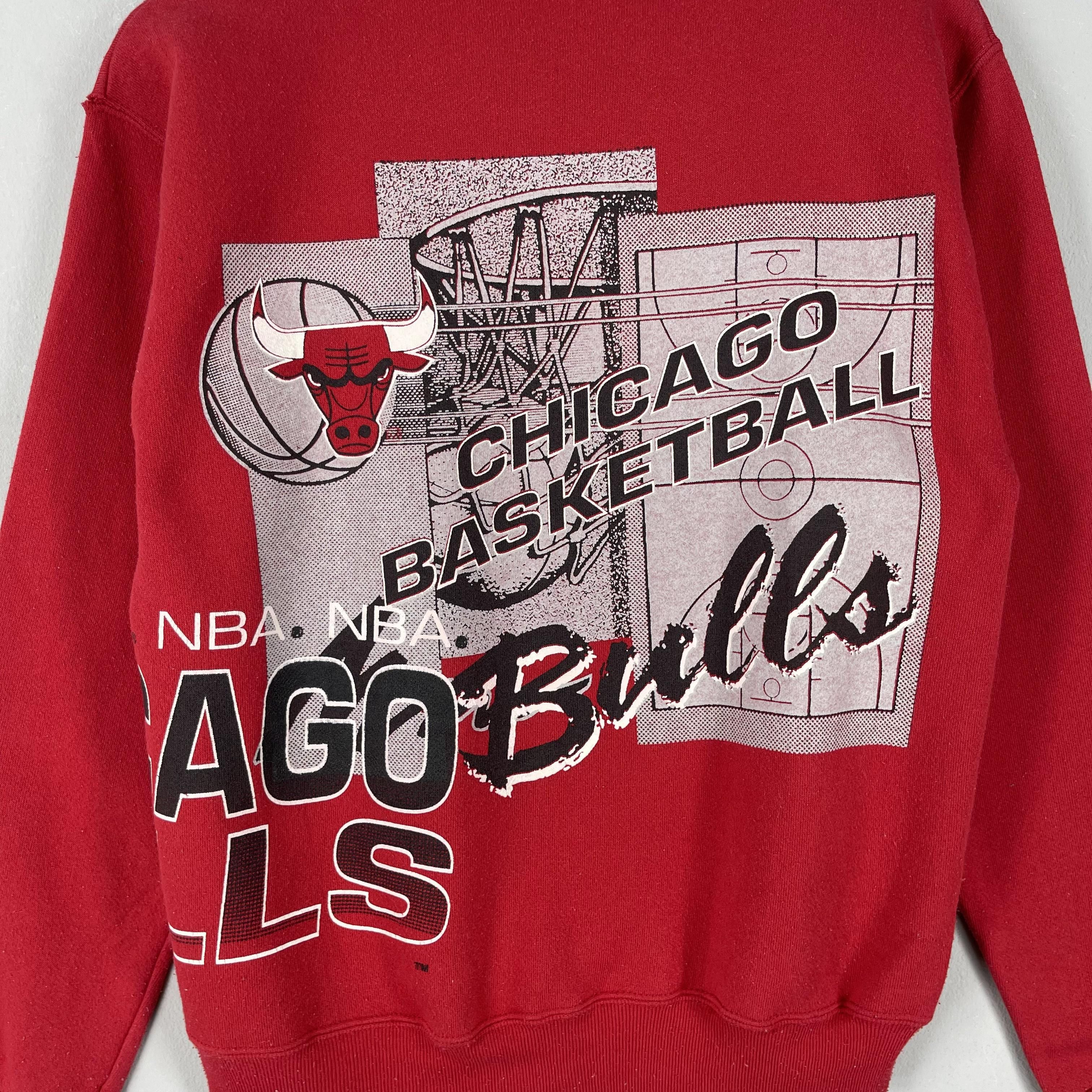 NBA Vintage 90's Logo 7 CHICAGO BULLS Nba Sweatshirt Size US S / EU 44-46 / 1 - 9 Thumbnail