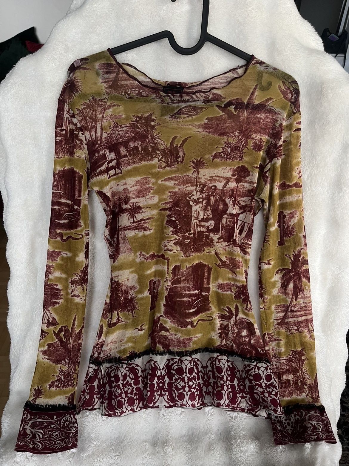 Jean Paul Gaultier jean paul gaultier cuban print mesh Size L / US 10 / IT 46 - 1 Thumbnail