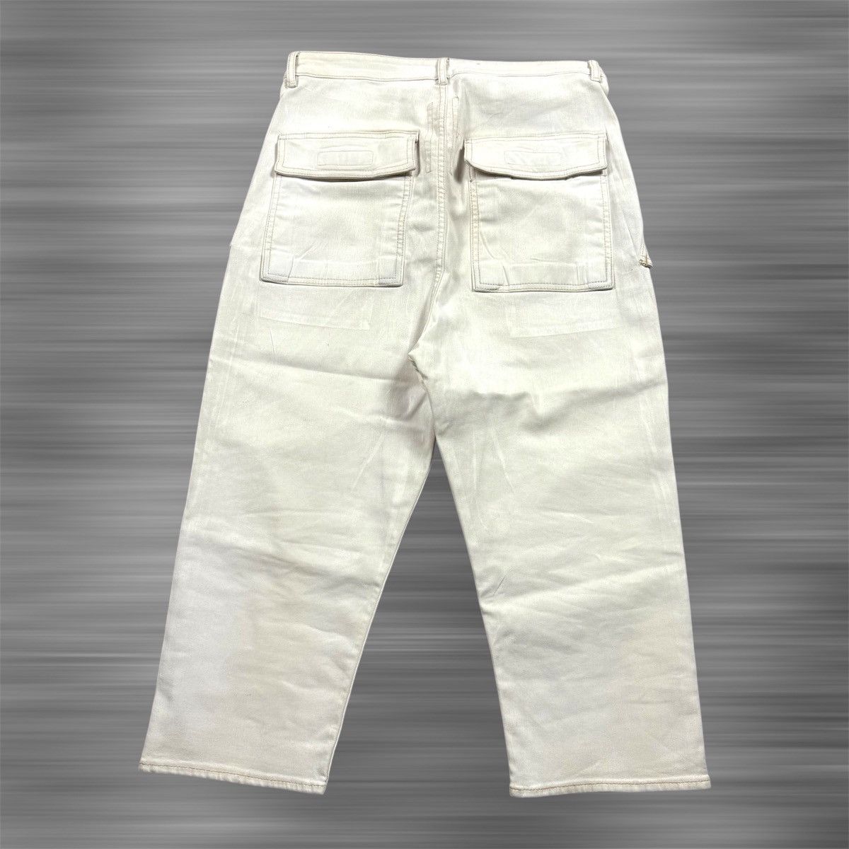 Rick Owens × Rick Owens Drkshdw Rick Owens Cargo Waxed Cropped Jeans Size US 30 / EU 46 - 3 Thumbnail
