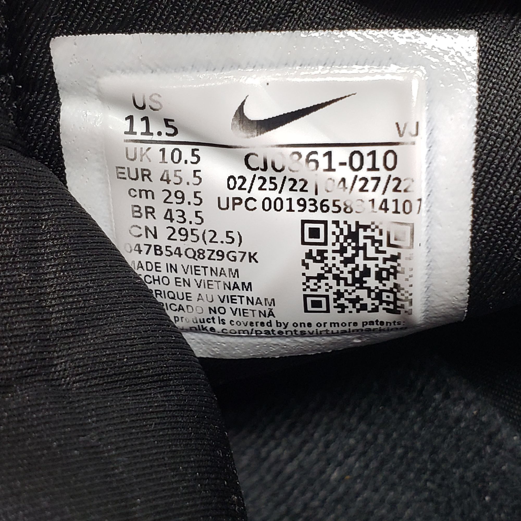 Nike Nike Free Metcon 3 Black performance shoes sneakers Mens 11. Size US 11.5 / EU 44-45 - 10 Thumbnail