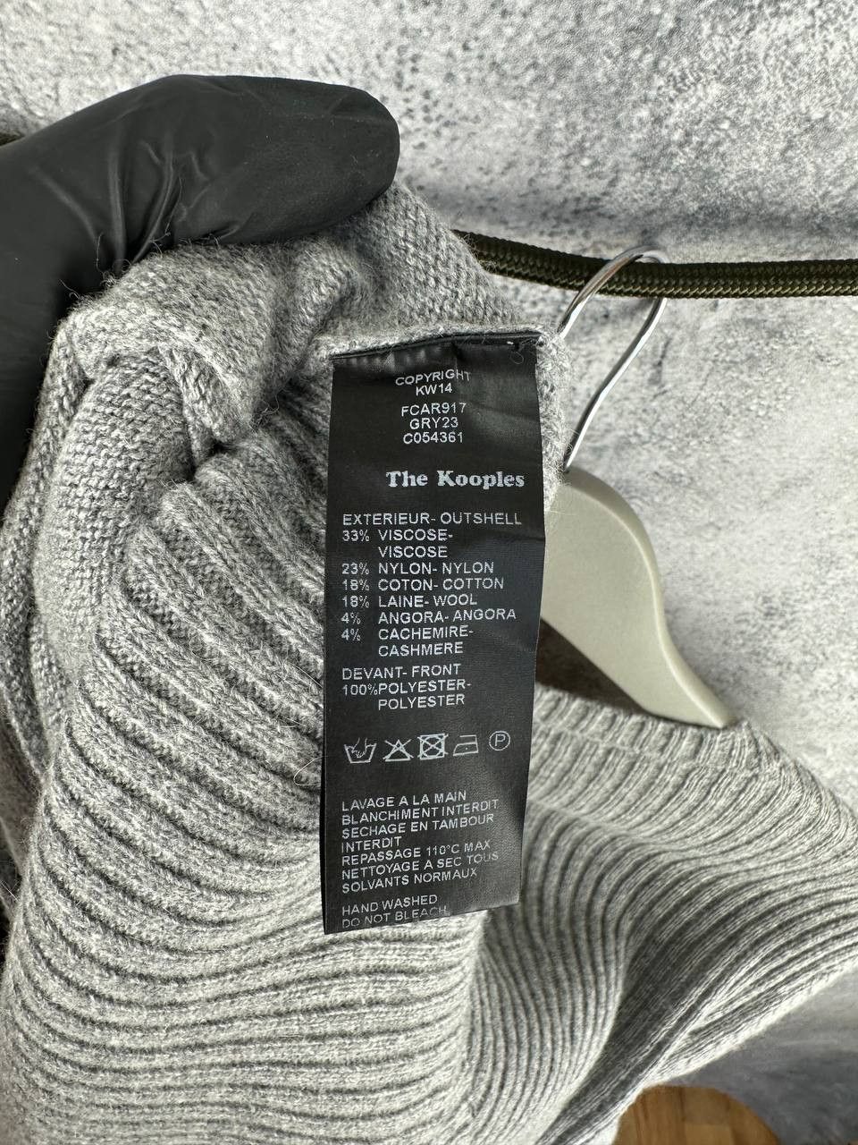 The Kooples The Kooples Wool Blend Faux Fur Panel Full Zip Cardigan Swt Size XS / US 0-2 / IT 36-38 - 11 Thumbnail