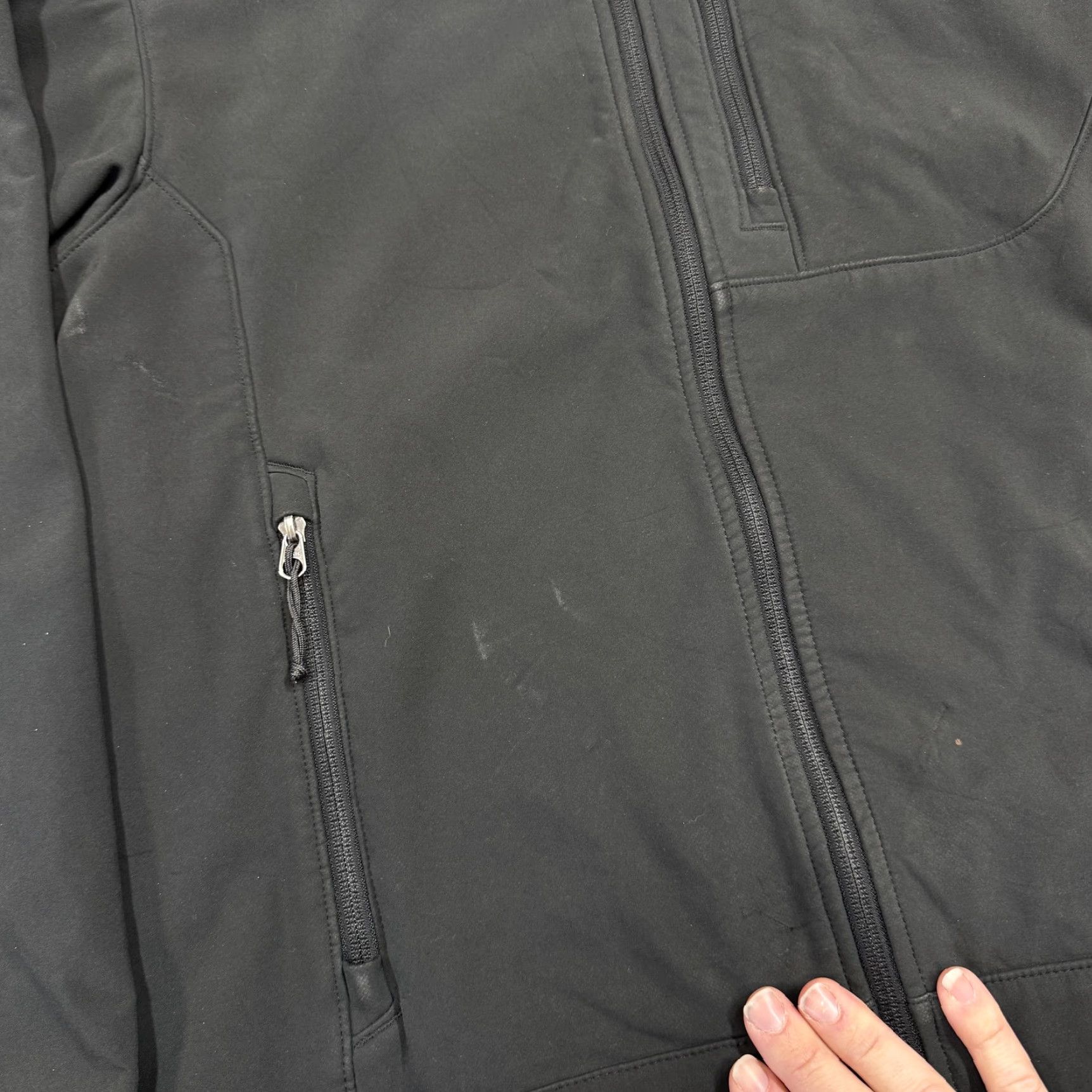 The North Face The North Face Apex Jacket Mens M Black Full Zip Softshell Outdoor Hiking Size US M / EU 48-50 / 2 - 2 Thumbnail