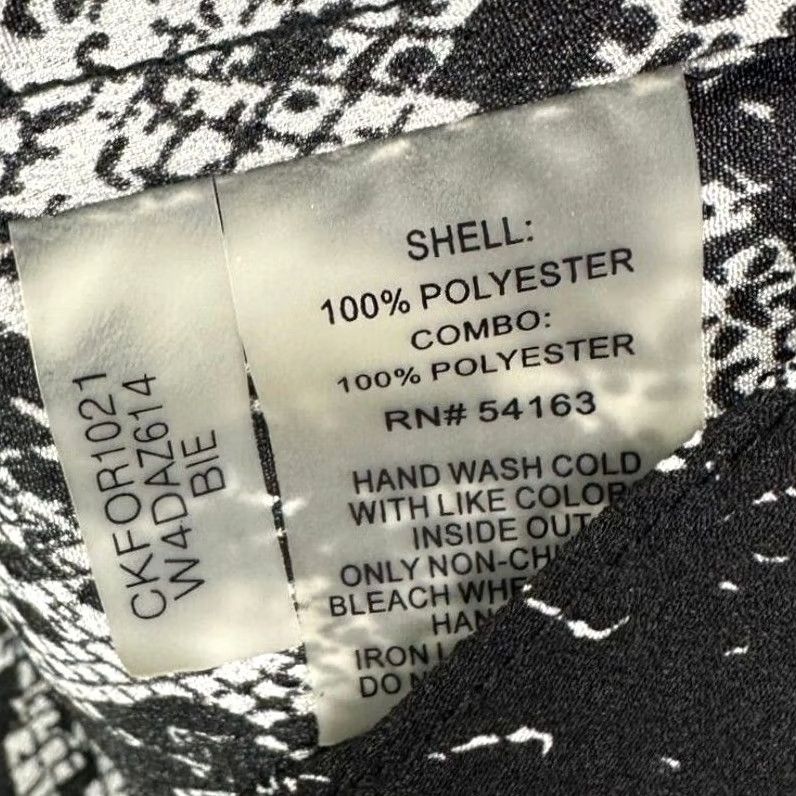 Calvin Klein Calvin Klein Shirt Tank Top Womens 3X Plus Black/White Sleeveless Snake Ladies Size XXL / US 16-18 / IT 52-54 - 6 Thumbnail