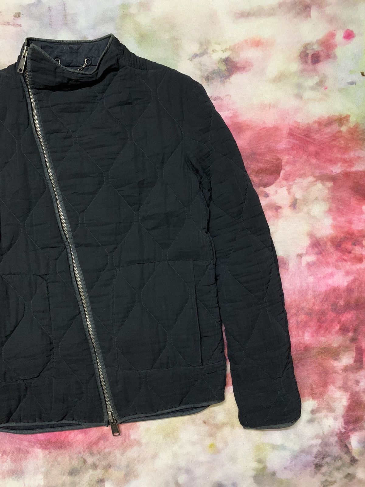 Balenciaga AW09’ BALENCIAGA PARIS Quilted Assymetrical Zip-Up Jacket Size US S / EU 44-46 / 1 - 4 Thumbnail