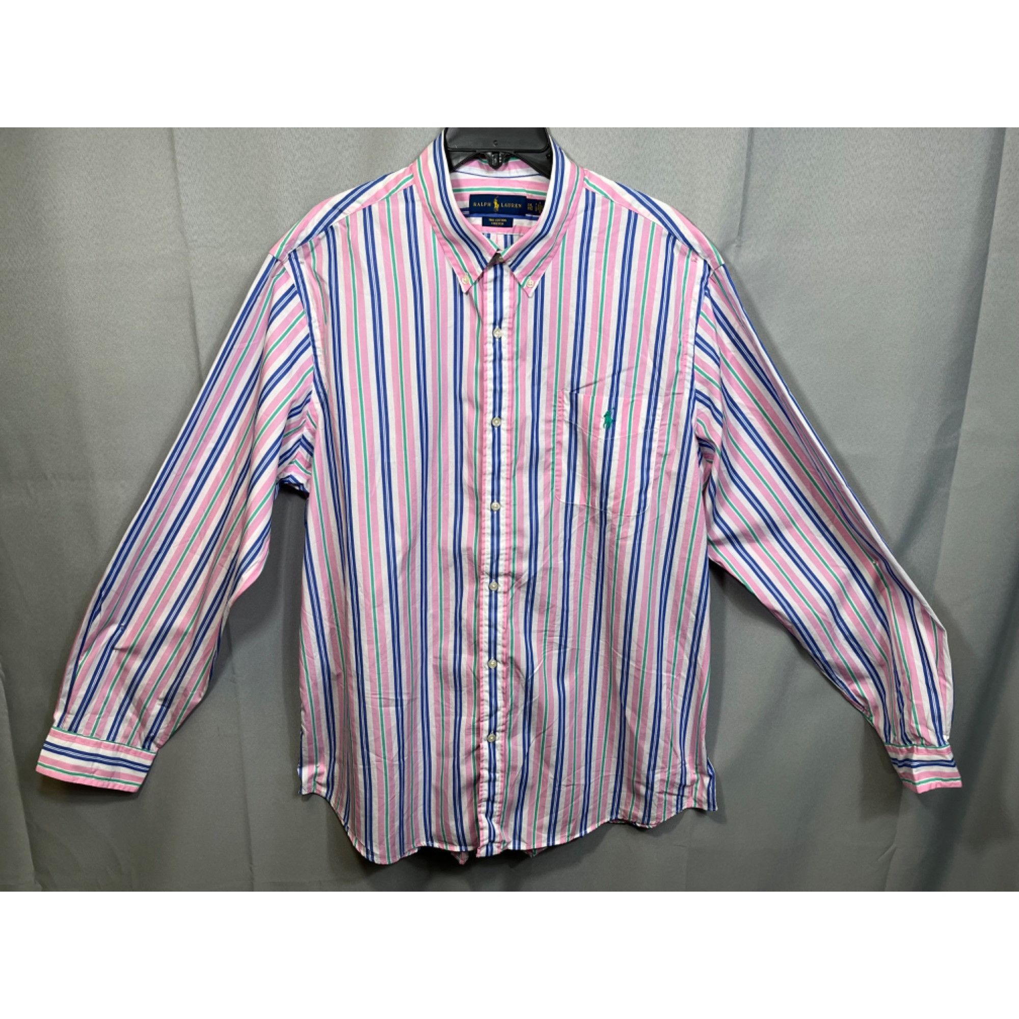 Ralph Lauren Ralph Lauren SKU 7541 Multicolor Striped Dress Shirt Size XX Size US XXL / EU 58 / 5 - 1 Thumbnail