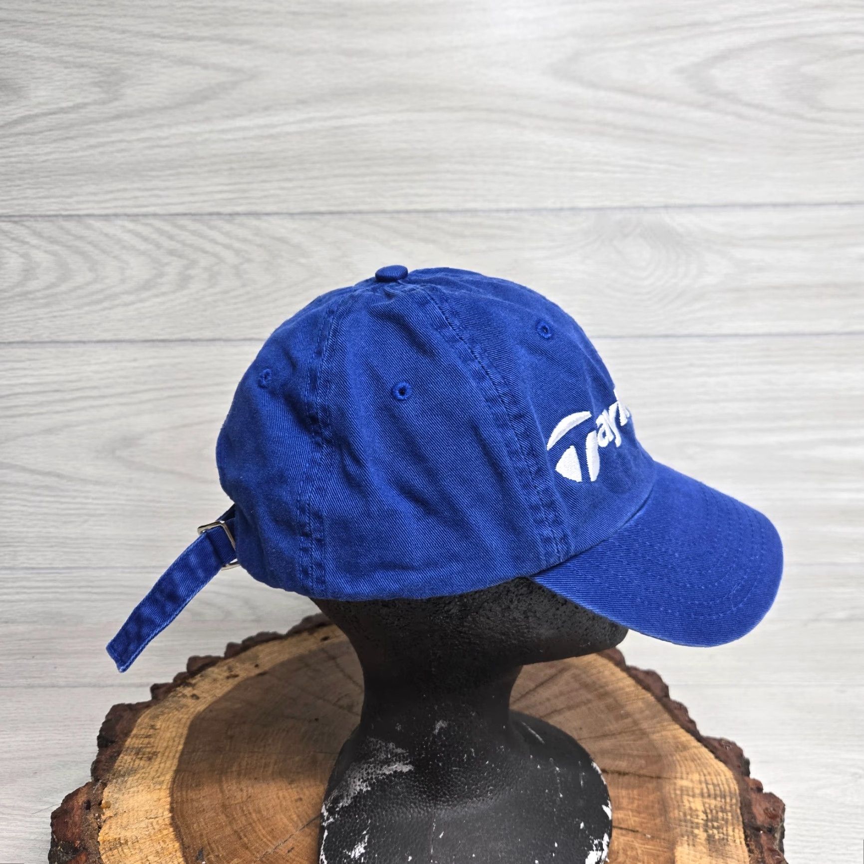 TaylorMade TaylorMade Hat Golf Adjustable Navy Blue Logo Men Strappedback Cap Navy Blue Colorful Sports 2010s? Size ONE SIZE - 4 Thumbnail