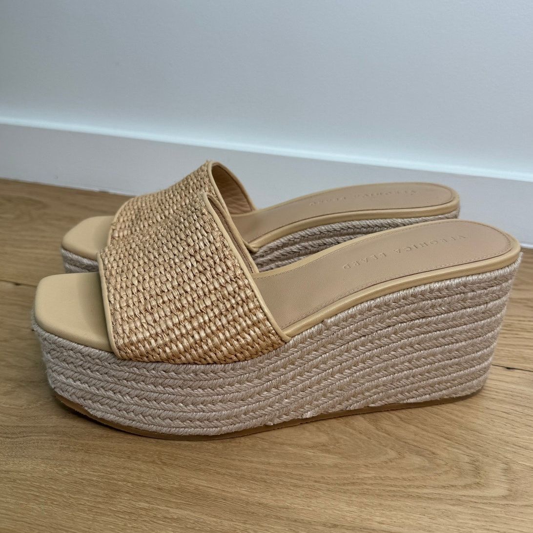 Veronica Beard NEW Veronica Beard Gable Slip On Espadrille Wedge Sandals Size US 9.5 / IT 39.5 - 5 Thumbnail