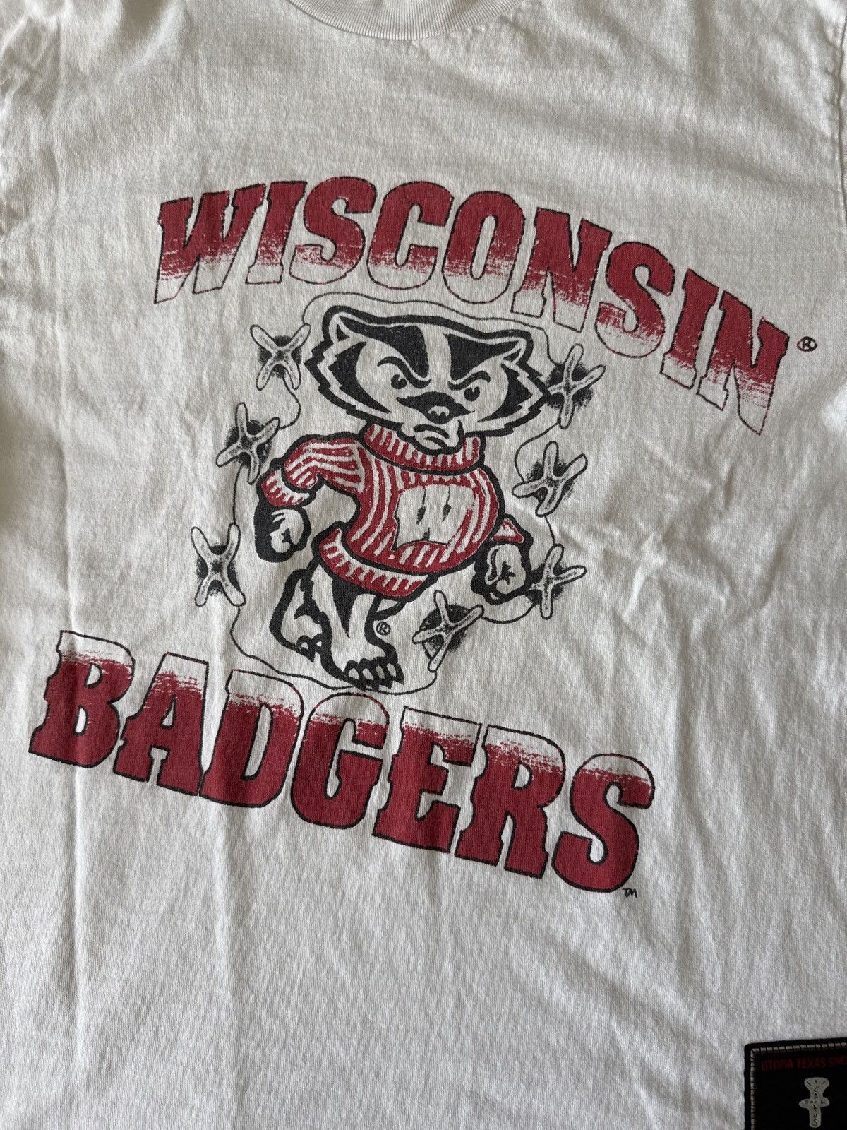 Mitchell & Ness × Travis Scott CJ x Mitchell & Ness University of Wisconsin Handdrawn Tee Size US M / EU 48-50 / 2 - 2 Thumbnail