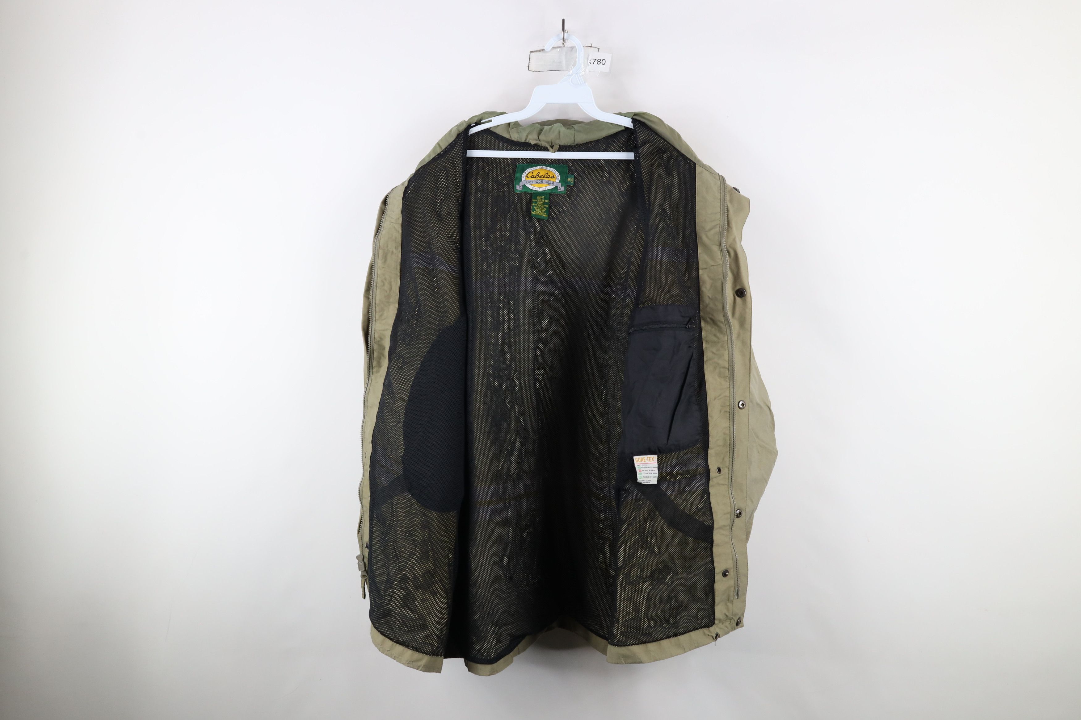 Cabelas × Vintage Vintage Cabelas Waterproof Goretex Hooded Rain Jacket Size US XXL / EU 58 / 5 - 10 Thumbnail