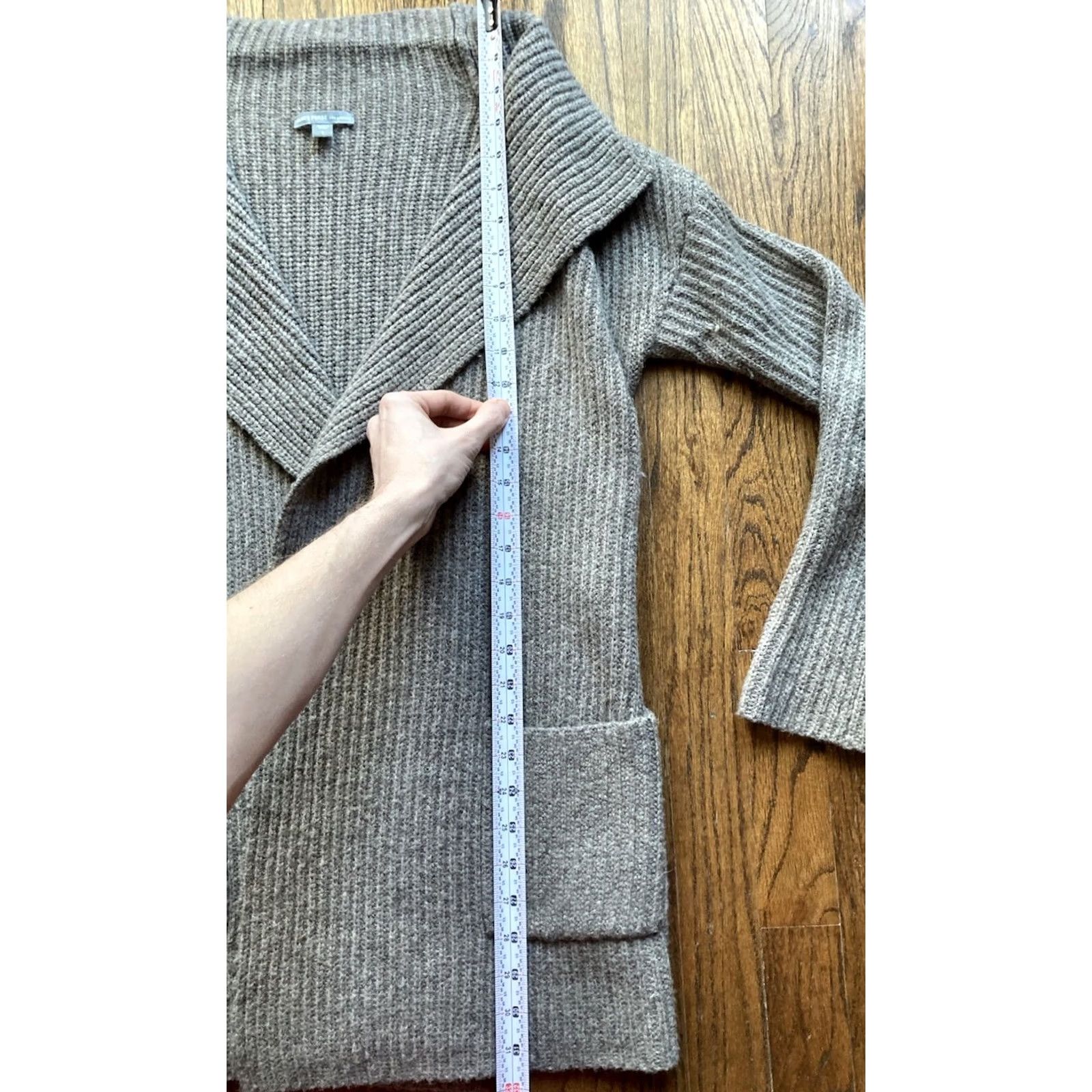James Perse James Perse Cardigan Sweater Size 1 Womens Gray Wool Alpaca Blend Knit Open Front Drapey Size XS / US 0-2 / IT 36-38 - 6 Thumbnail