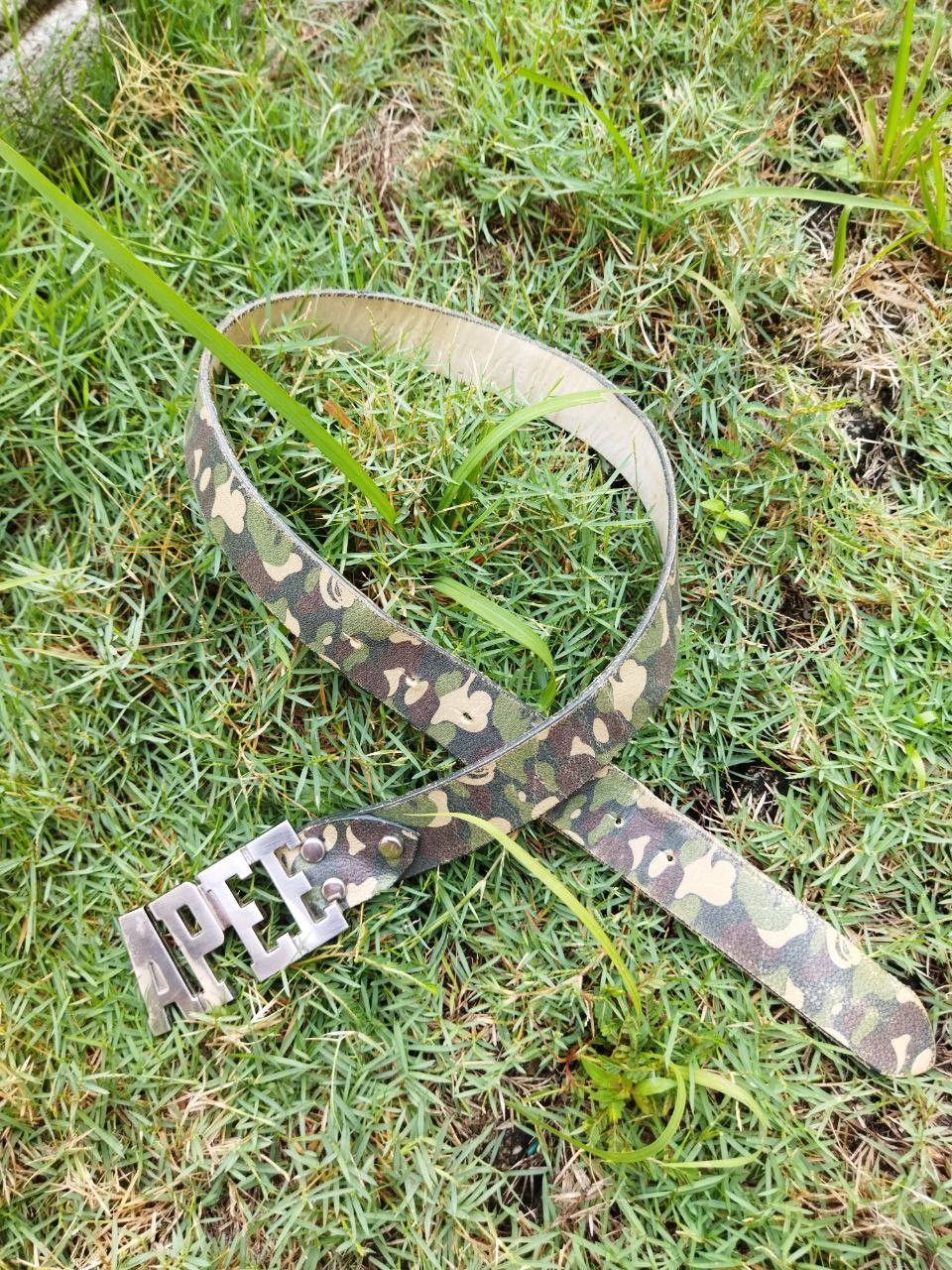 Bape APEE Camo Leather Belt Size ONE SIZE - 6 Thumbnail