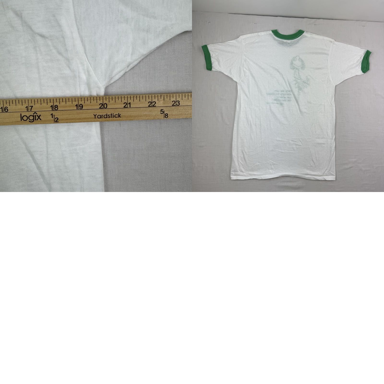 Vintage VINTAGE Ebert American Association of University Women Ringer T-Shirt Adult XL White 80s Mens Size XL / US 12-14 / IT 48-50 - 8 Thumbnail
