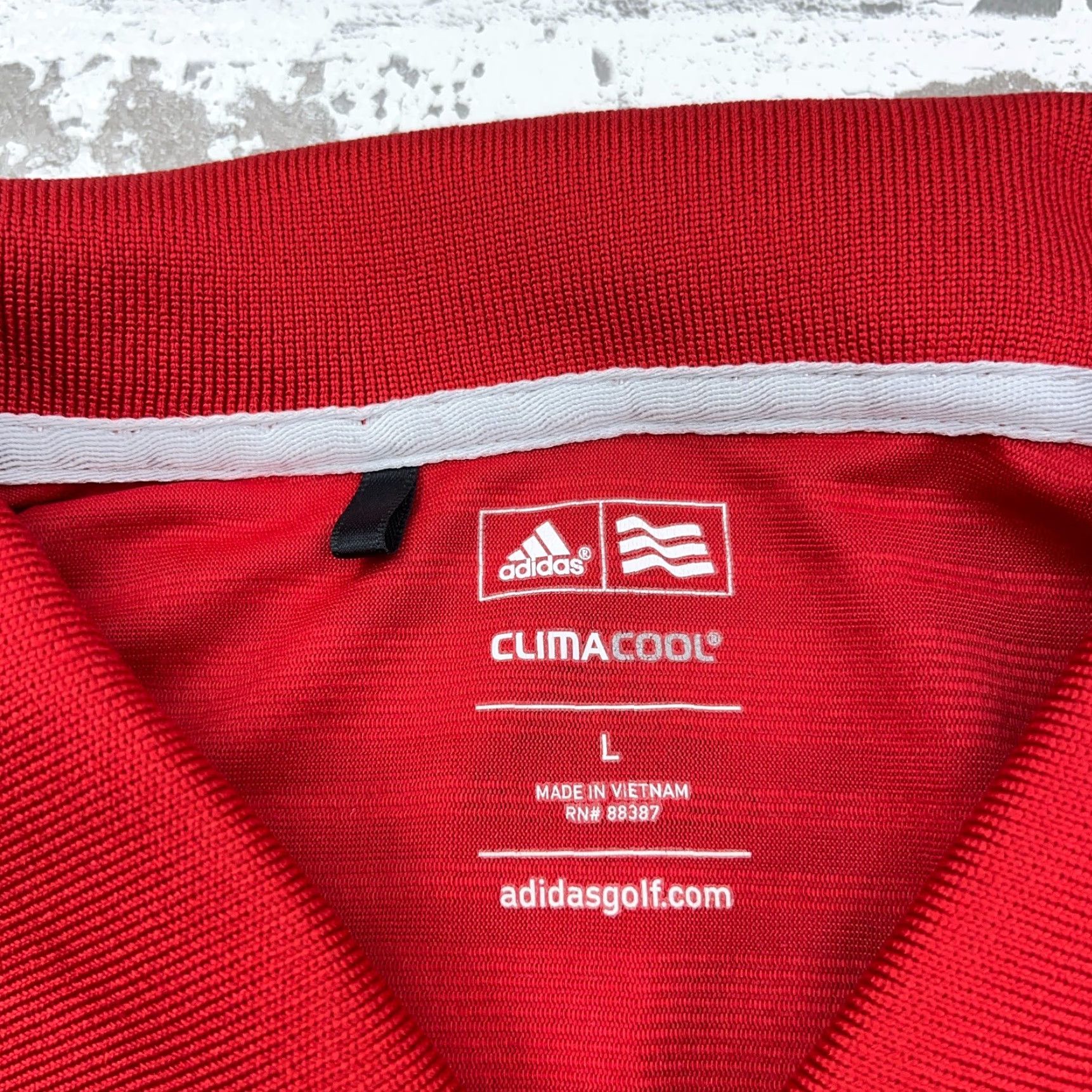 Adidas Adidas Polo Shirt Men L Red Performance Golf Club Tournament Clima Cool Size US L / EU 52-54 / 3 - 3 Thumbnail