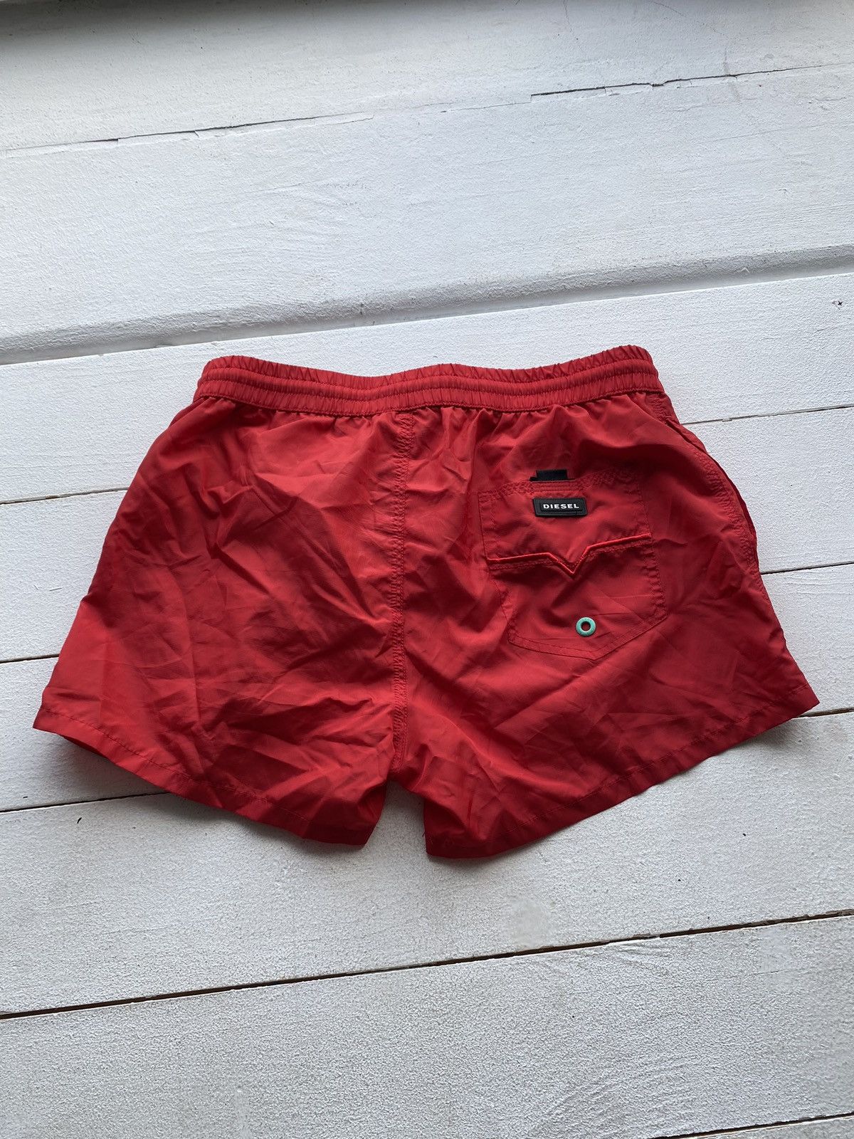 Diesel × Vintage 🔥Gothic Punk Diesel Beachwear Red Pocket Mens Shorts Y2k Size US 32 / EU 48 - 3 Thumbnail