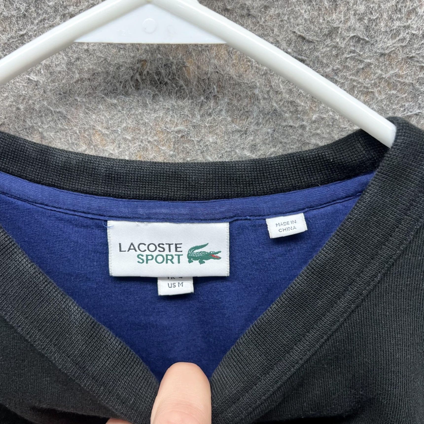 Lacoste Lacoste Sport Sweatshirt Mens M Black Crewneck Fleece Pullover Logo SH9510 Size US M / EU 48-50 / 2 - 3 Thumbnail