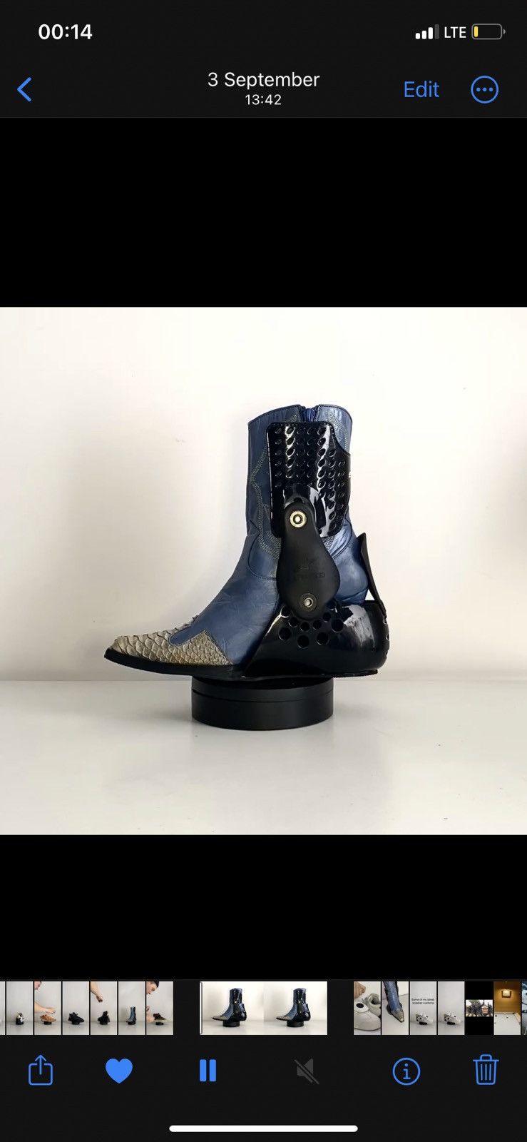 Alpinestars × Japanese Brand × Vintage 1of1 Cowboy Boots Size US 6.5 / IT 36.5 - 9 Thumbnail
