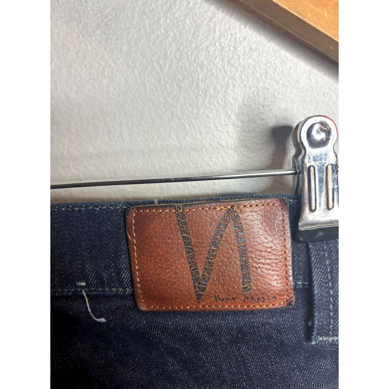 Nudie Jeans Nudie Jeans Slim 5-Pocket Denim Jeans Distressed Dark Wash Blue 30x34 Men 4607 Size US 30 / EU 46 - 3 Thumbnail