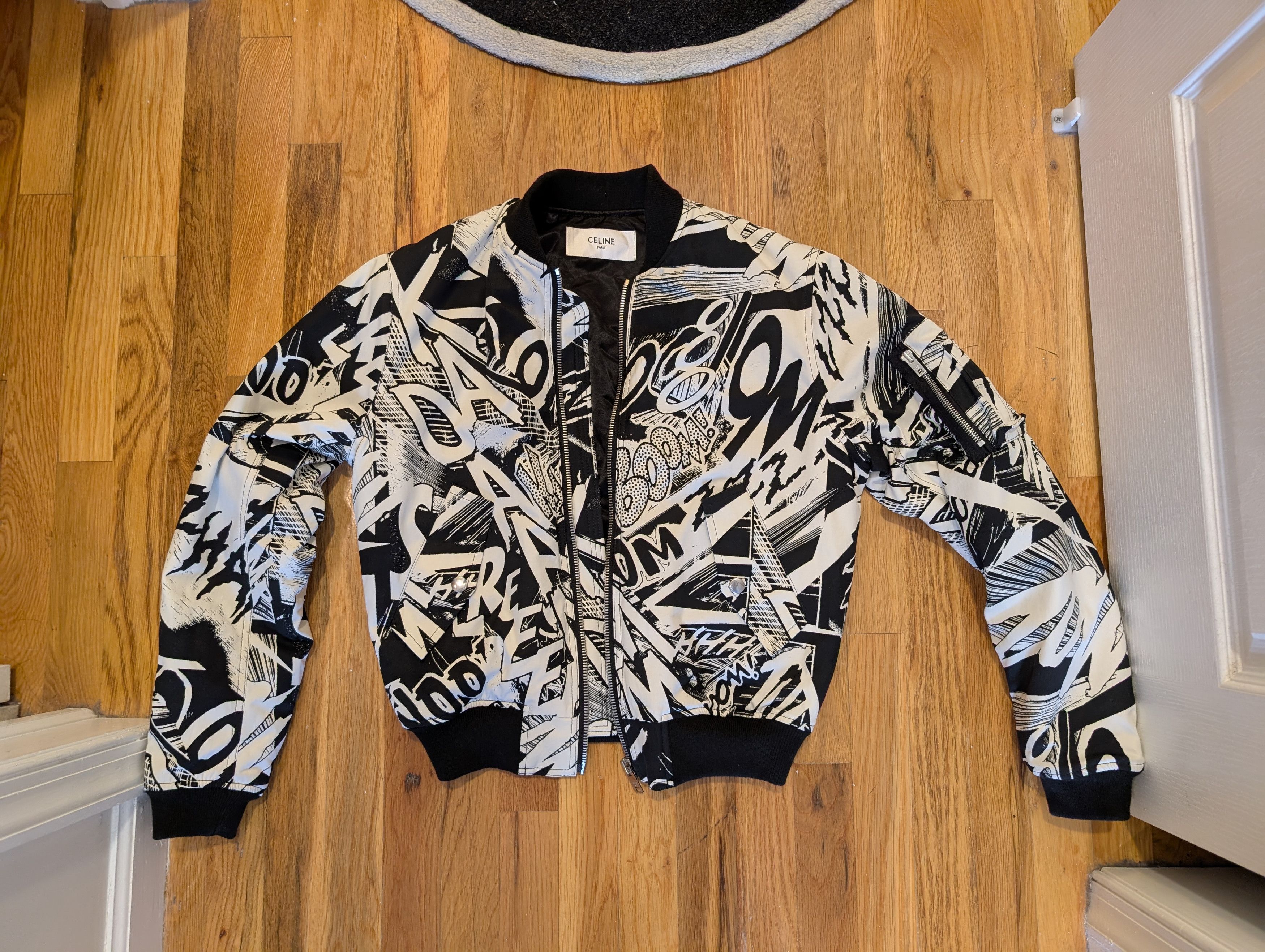 Celine × Hedi Slimane Hedi Era - Celine x Christian Marclay Bomber Jacket Size US S / EU 44-46 / 1 - 5 Thumbnail