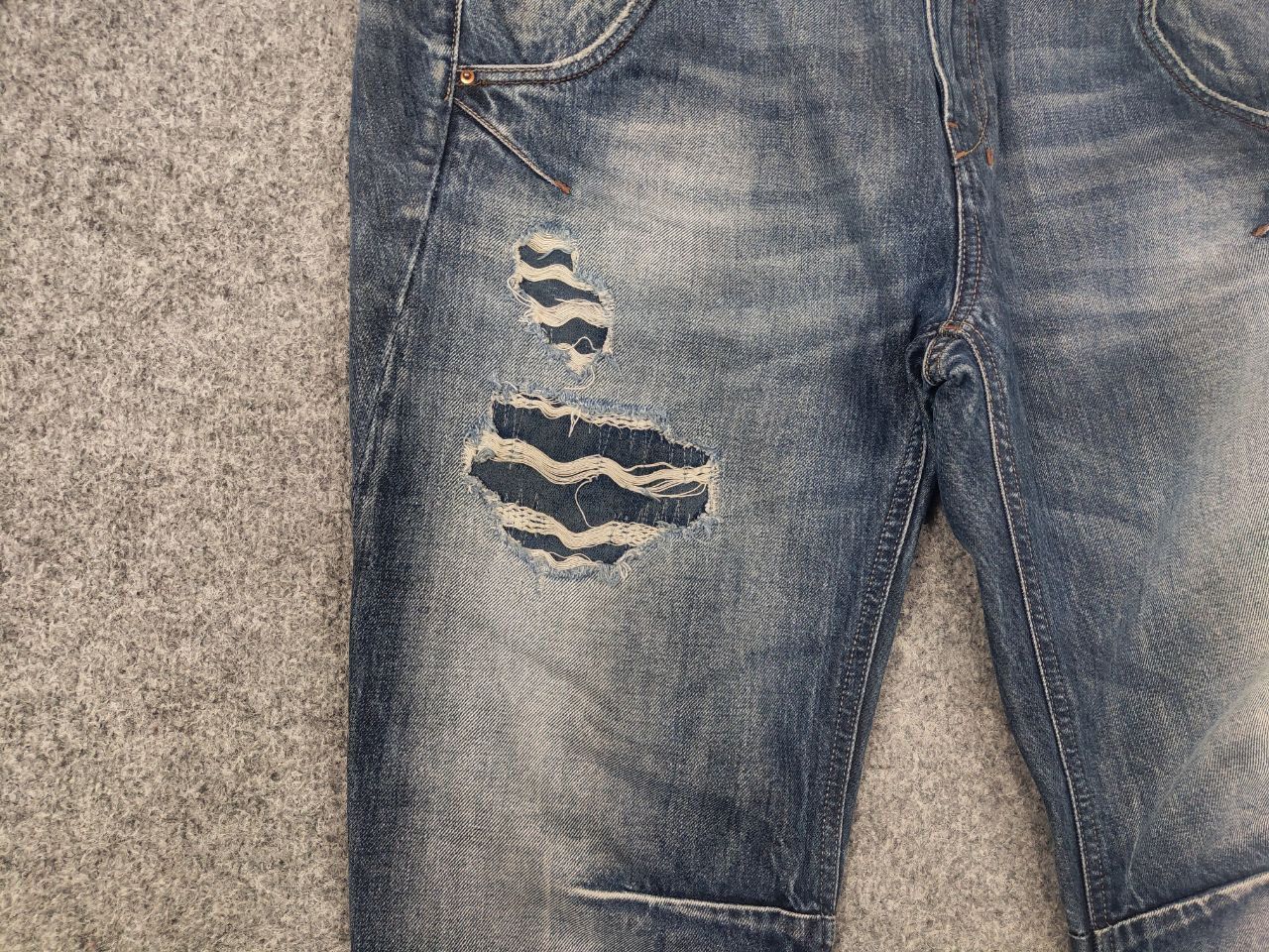 Diesel Diesel fayza relaxed low waist Distressed Denim Blue Jeans Size US 32 / EU 48 - 5 Thumbnail