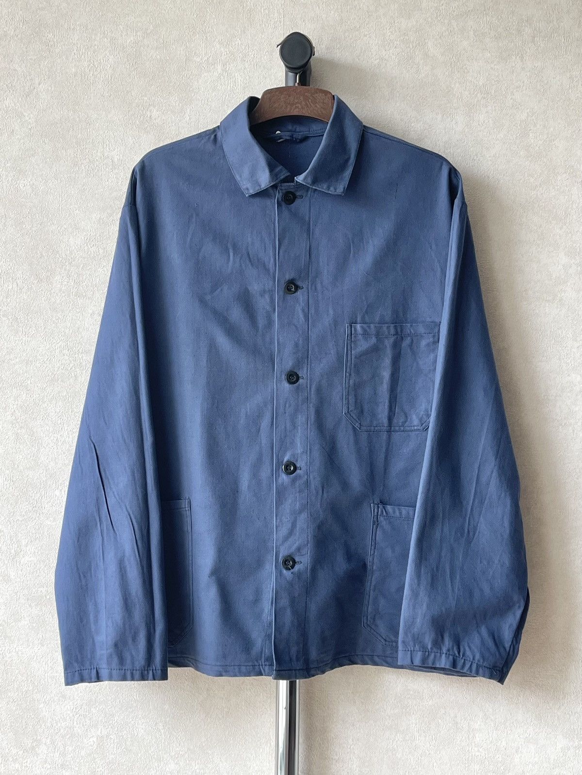 Vintage 70s French Sanfor Chore Work Jacket Button Up