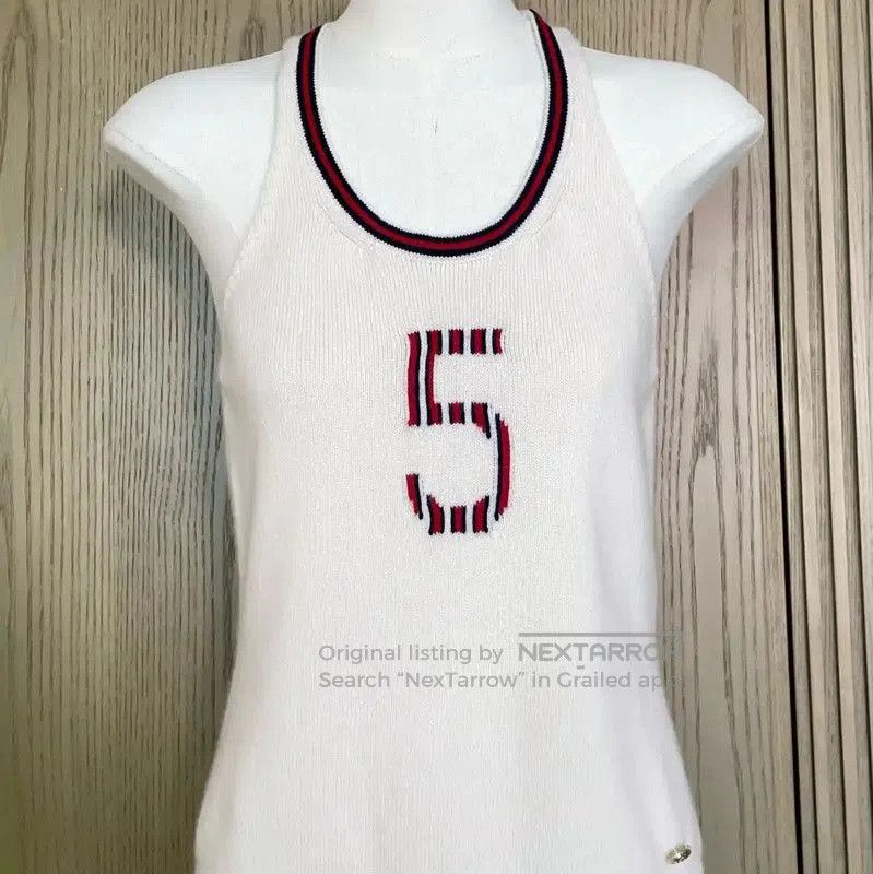 Chanel Chanel Summer White Cashmere Sleeveless Top . Size S / US 4 / IT 40 - 3 Thumbnail