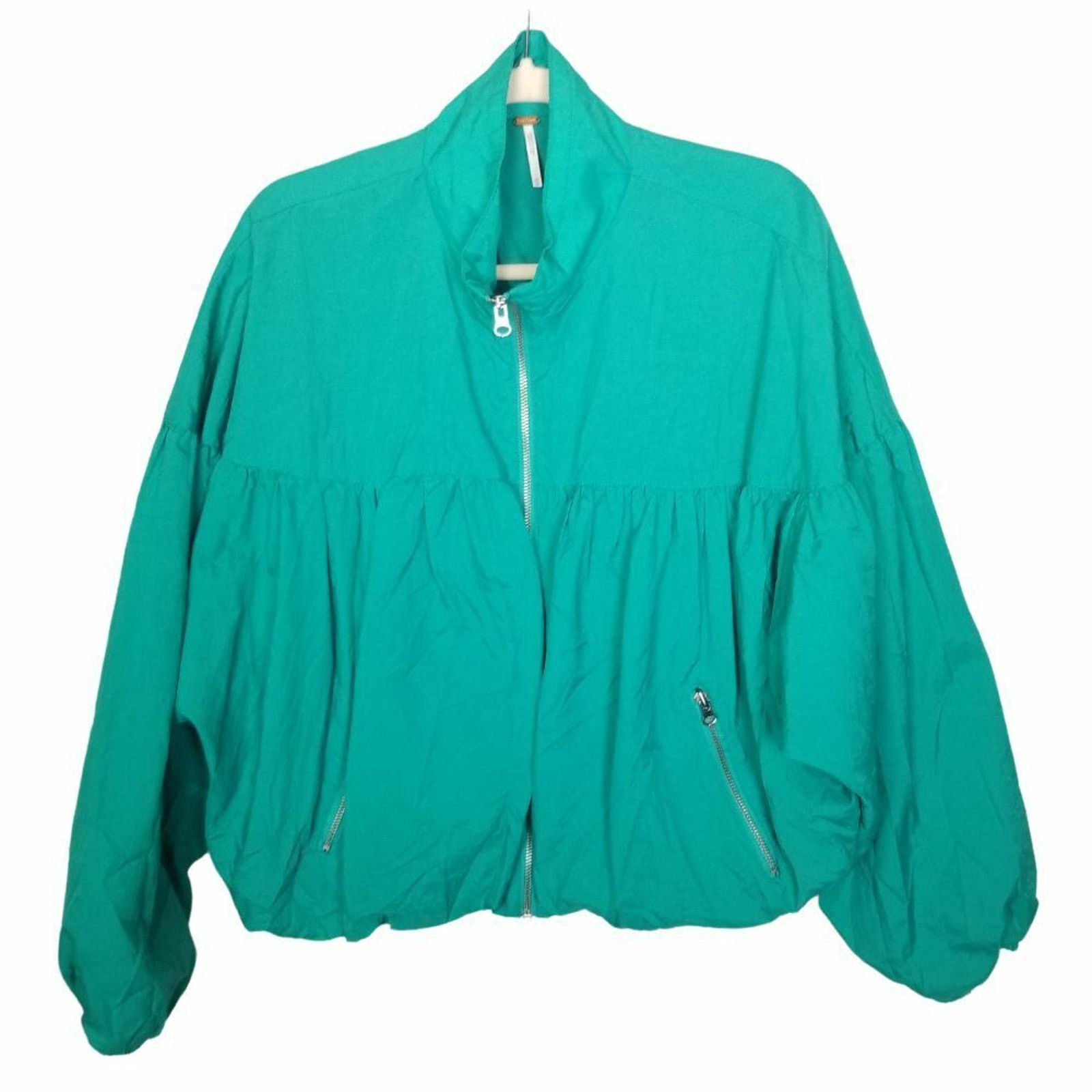 Free People Free People Now Or Never Balloon Bomber Windbreaker Jacket Size M / US 6-8 / IT 42-44 - 3 Thumbnail