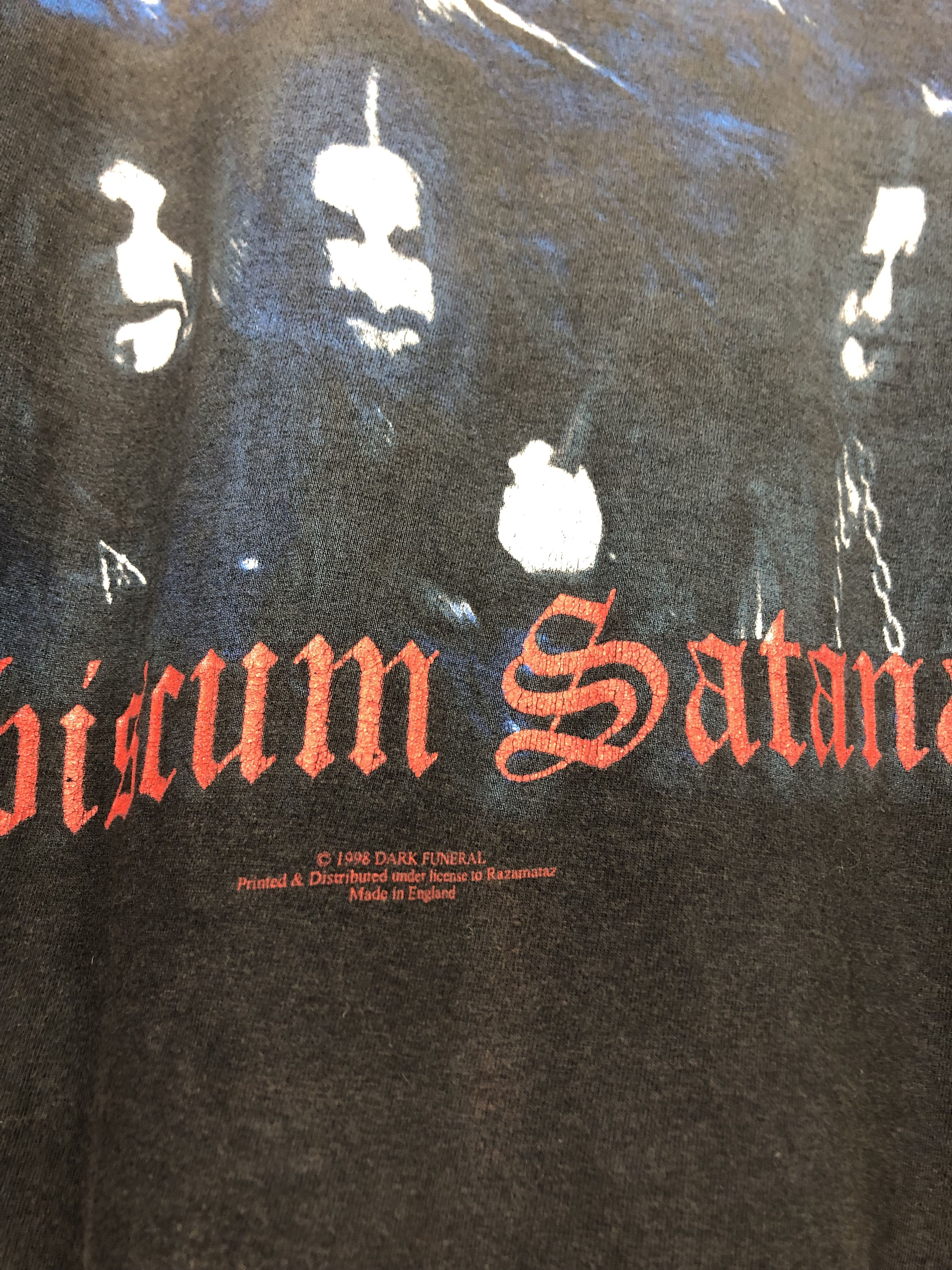 Band Tees × Vintage Vintage Dark Funeral Vobiscum Satanas Death Metal Shirt Tee Size US XL / EU 56 / 4 - 4 Thumbnail
