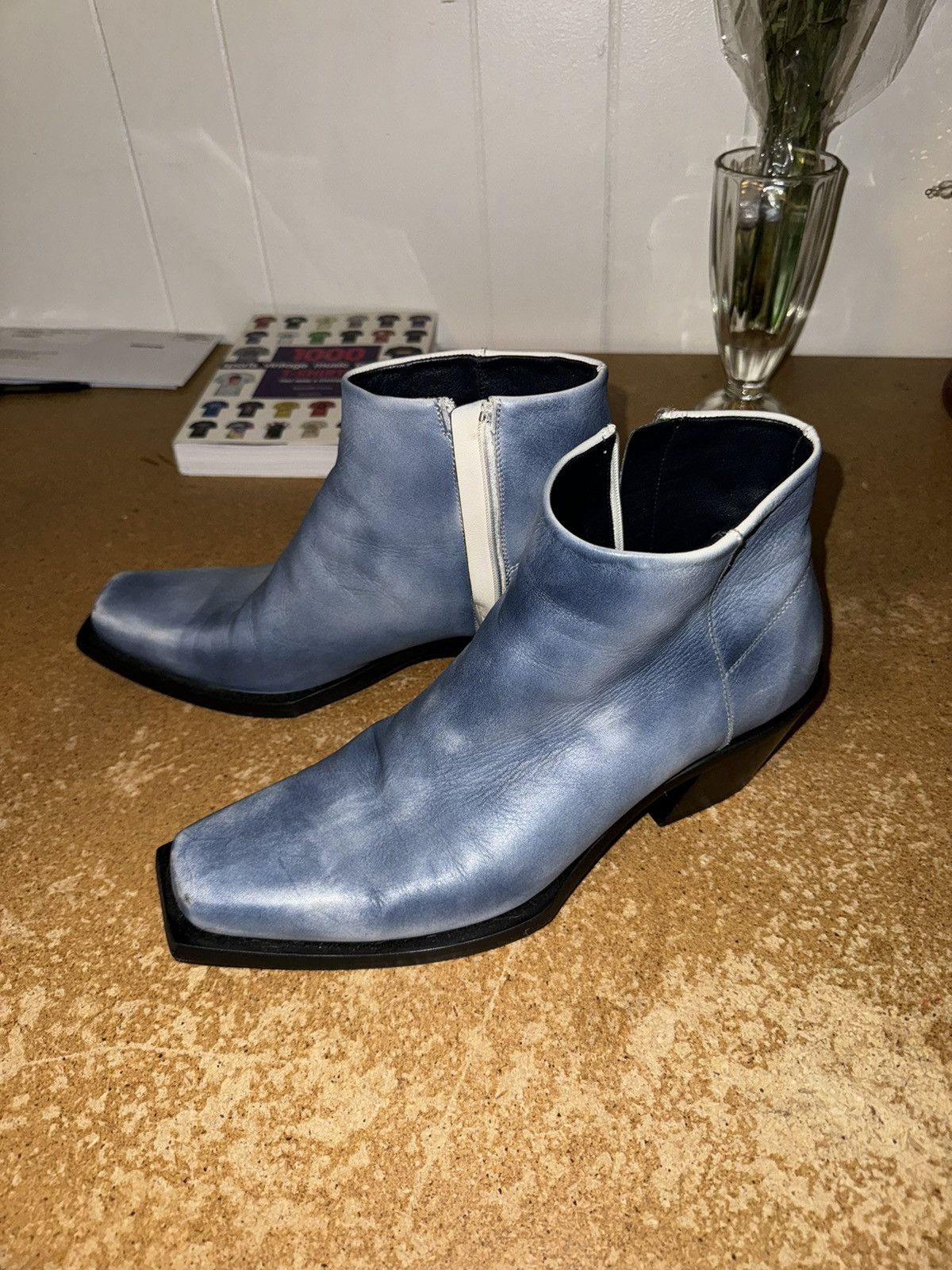 Diesel silver boots on sale