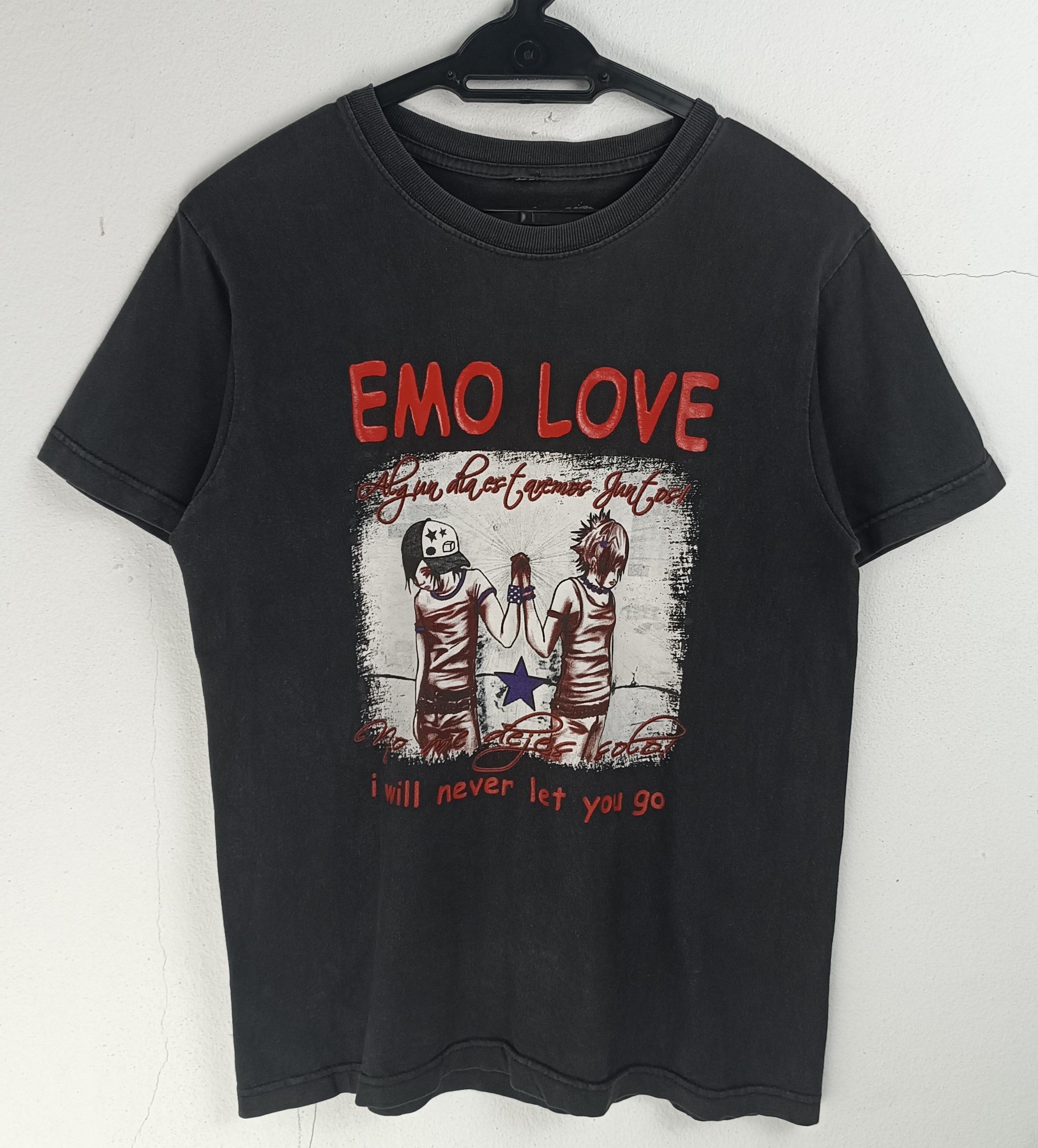 Vintage FADED VINTAGE Y2K EMO LOVE ❤️TEE PUNK GOTH MCR RARE Size US S / EU 44-46 / 1 - 3 Thumbnail