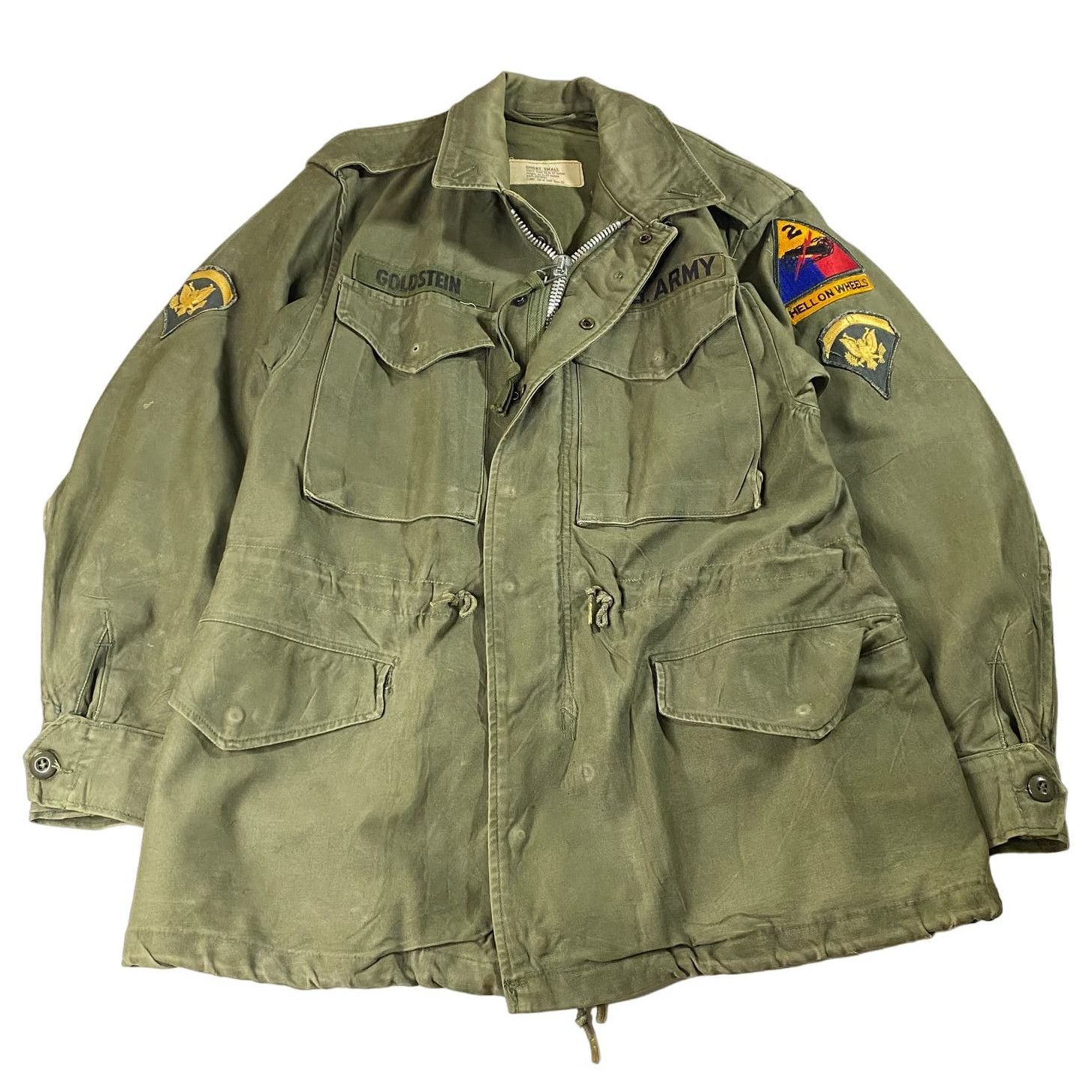 image of OG 107 Military Jacket Field M-1951 Jacket 50S Korea in Green, Men's (Size Small)