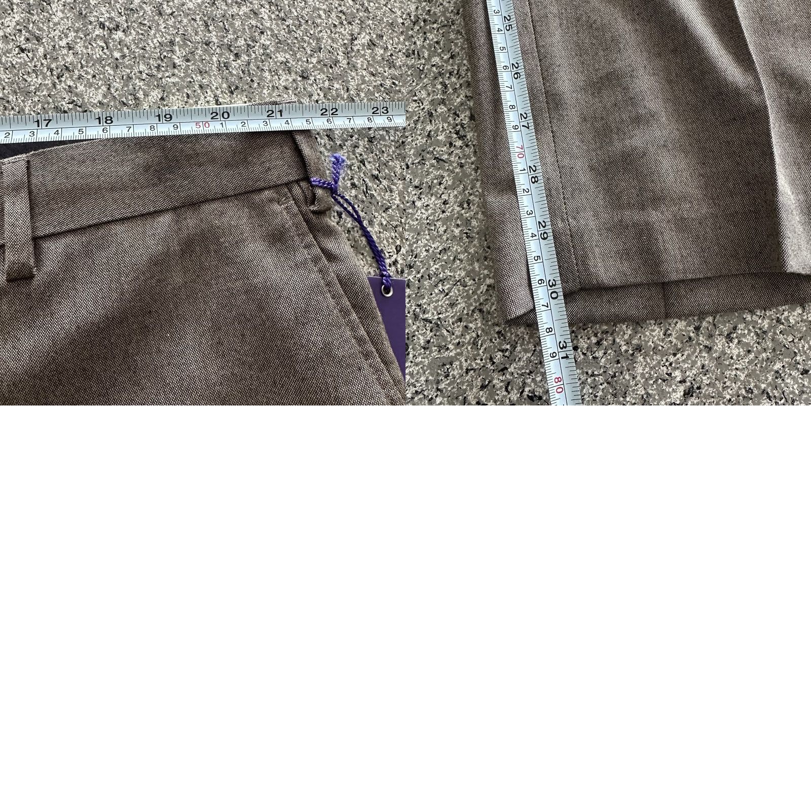 Vintage Alan Flusser Dress Pants Mens 42 x 30 Brown Stretch Classic Fit Flat Front Pants Mens 42 Brown Stretch Classic Flat Front Size US 42 / EU 58 - 8 Thumbnail