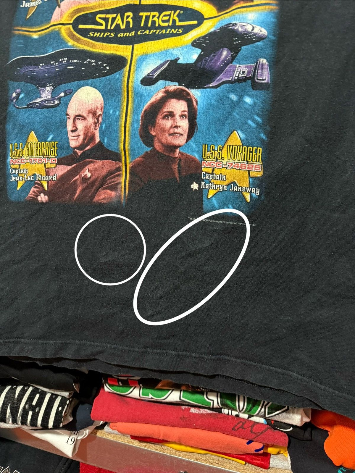 Vintage Vintage 2000 Star Trek Ships And Captains Movie T-Shirt Size US L / EU 52-54 / 3 - 11 Thumbnail