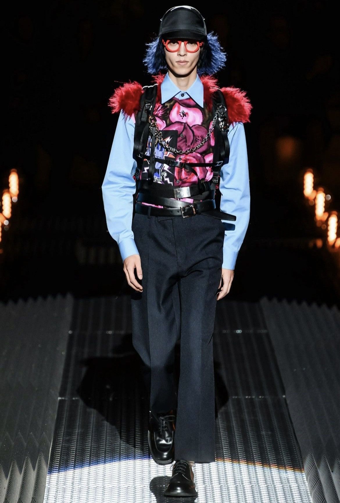 Prada × Universal Studios Runway FW19 Mohair Frankenstein Button Up Size US S / EU 44-46 / 1 - 1 Thumbnail