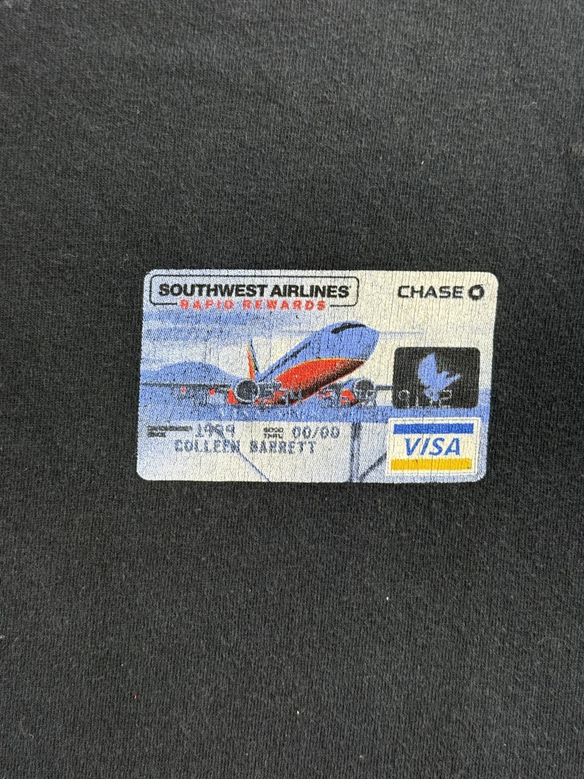 Fruit Of The Loom Y2K Southwest Airlines CC T-shirt - Cleveland Rocks Skyline Size US XL / EU 56 / 4 - 5 Thumbnail