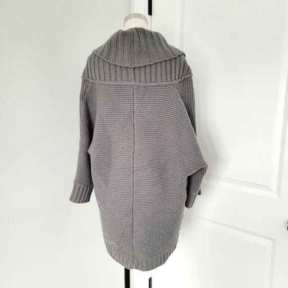 Generra Wool/Cashmere Tie-Front 3/4 Slv Knit Cardigan Fall Spring Size S / US 4 / IT 40 - 4 Thumbnail
