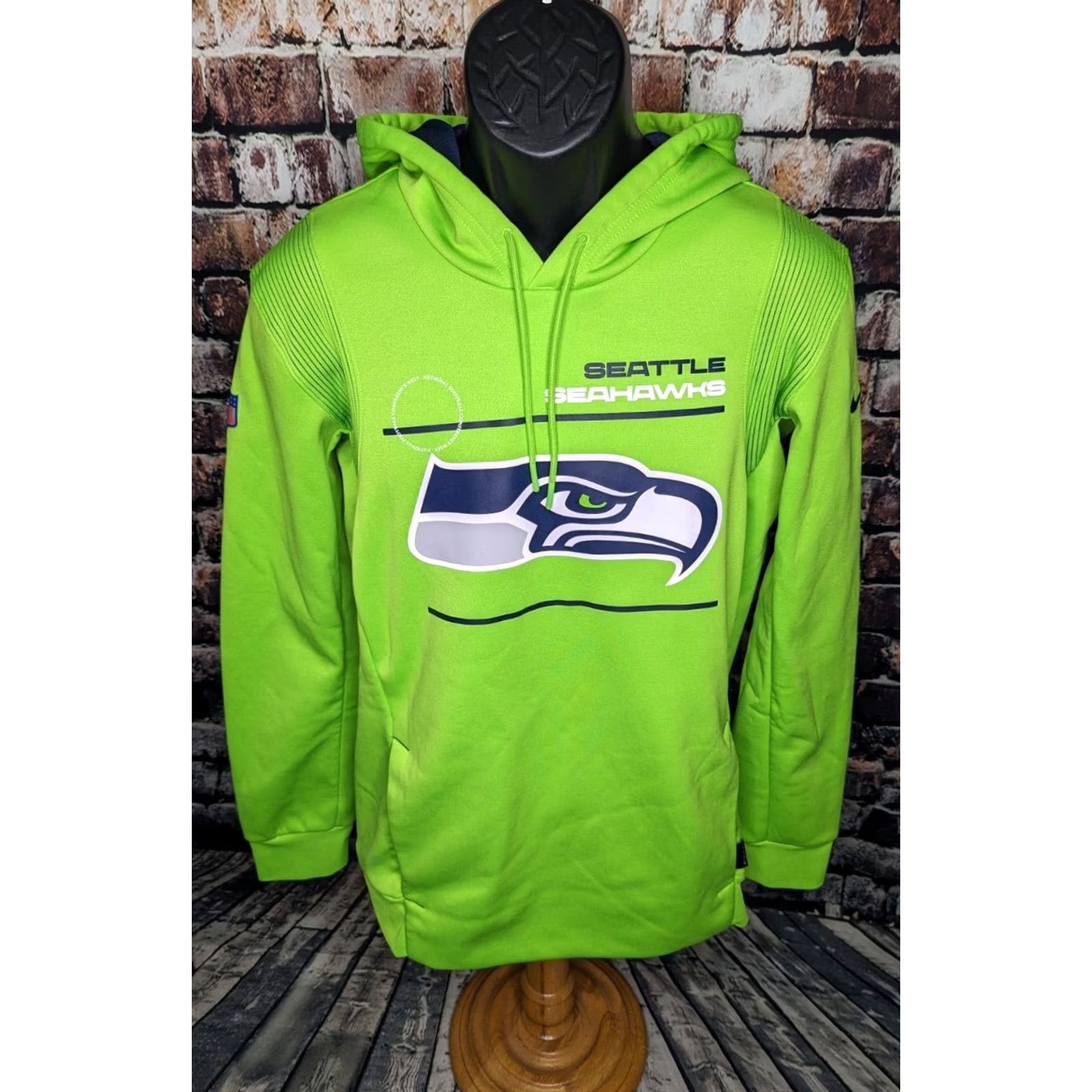 Nike Nike Hoodie Adult Small Green Seattle Seahawks Dri-Fit On-Field Sideline NFL Football SweatShirt Mens Size US S / EU 44-46 / 1 - 3 Thumbnail